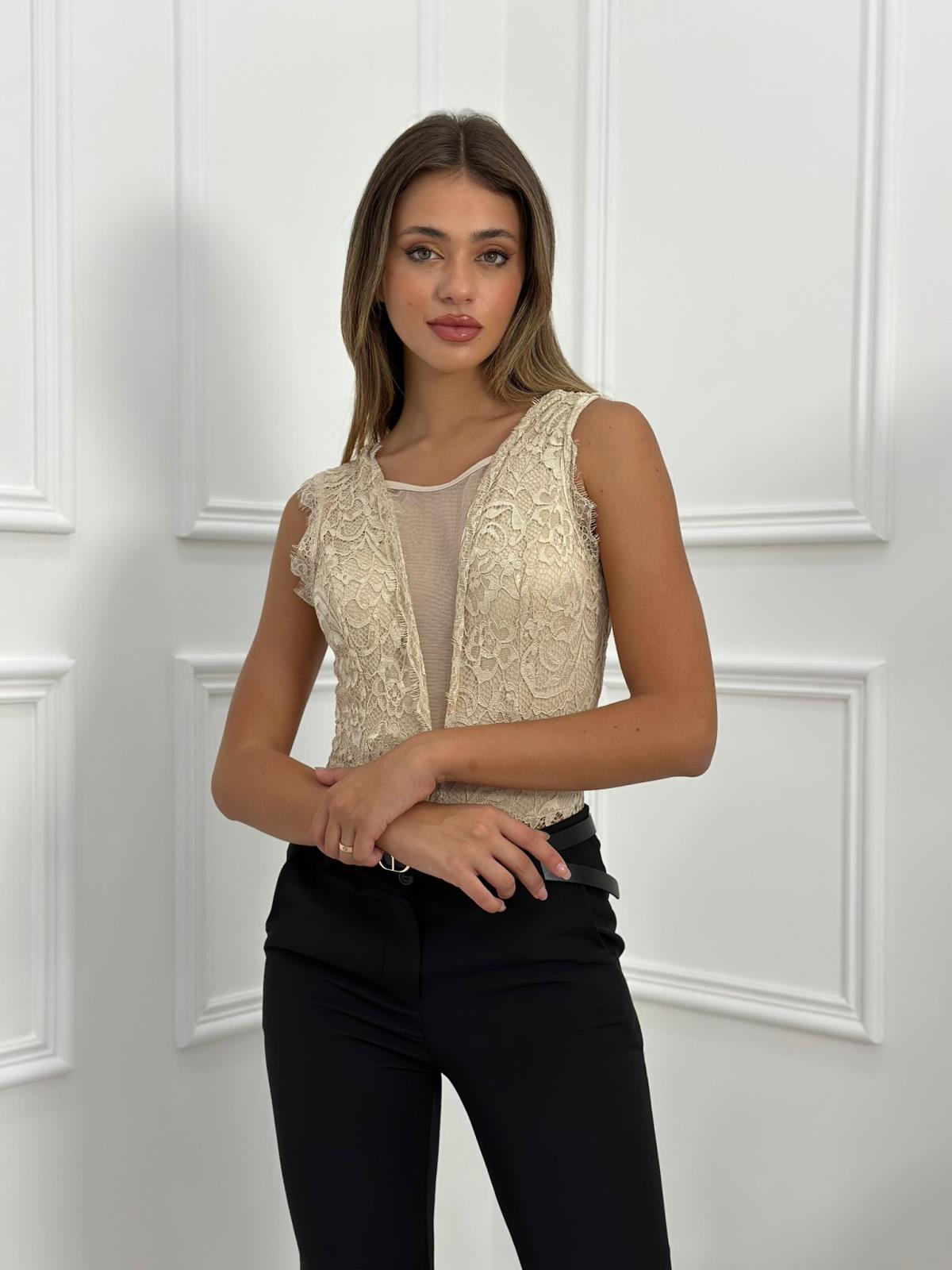 Body in pizzo di sangallo