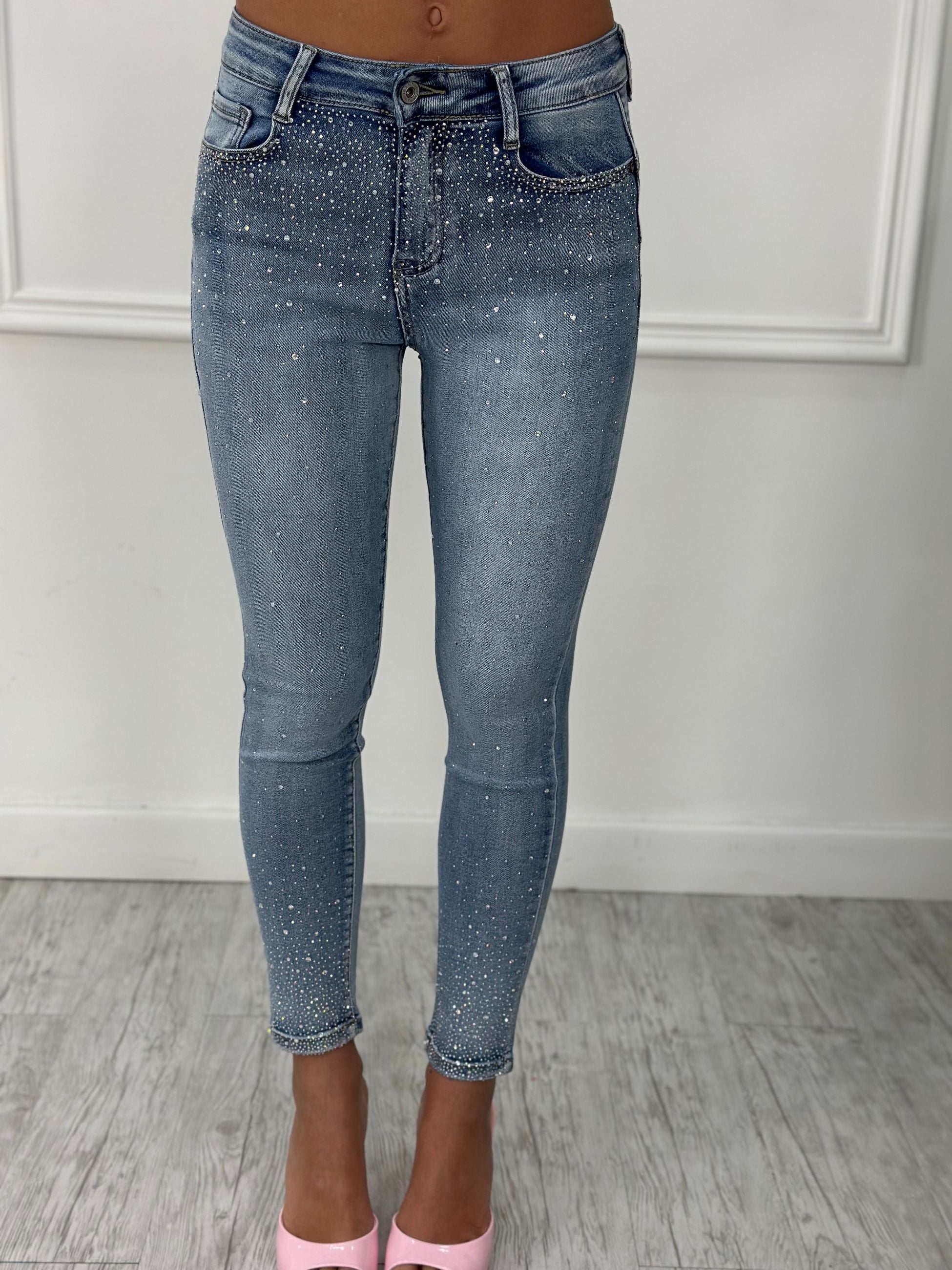 Jeans Push Up Brillantini S6308