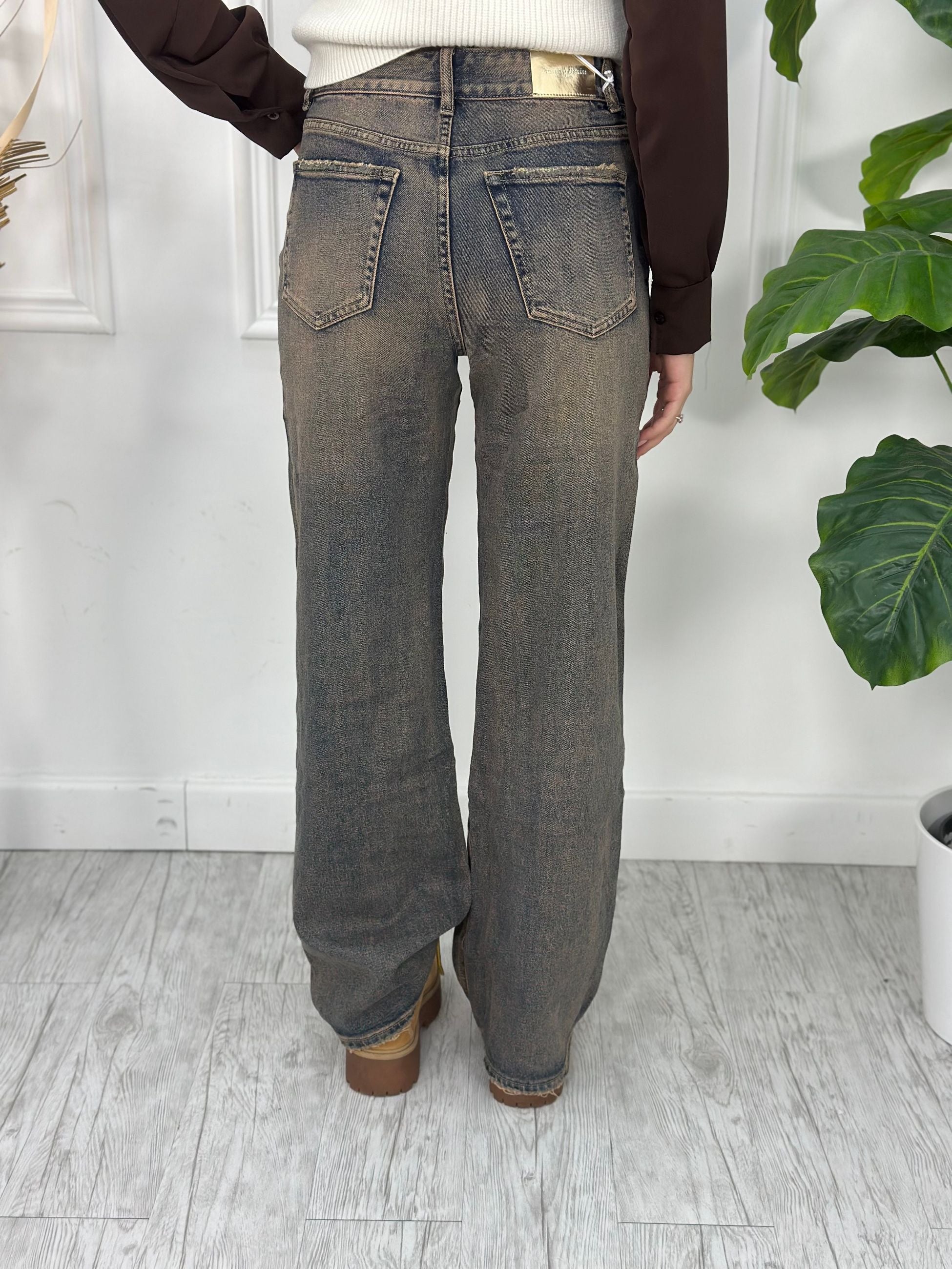 Jeans Palazzo H5162  (poco elastico)