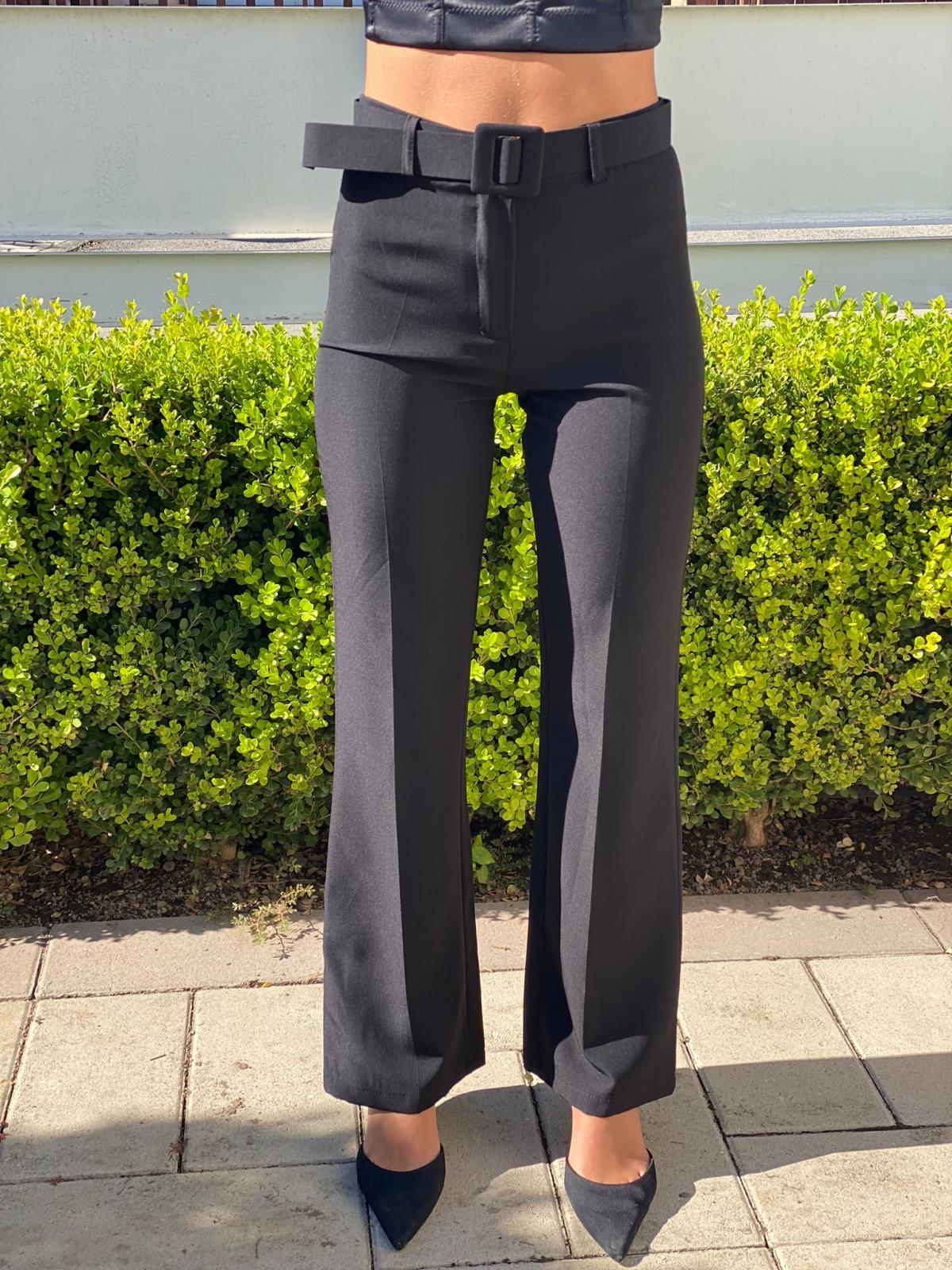 Pantalone a zampa vita alta GIU3176/22