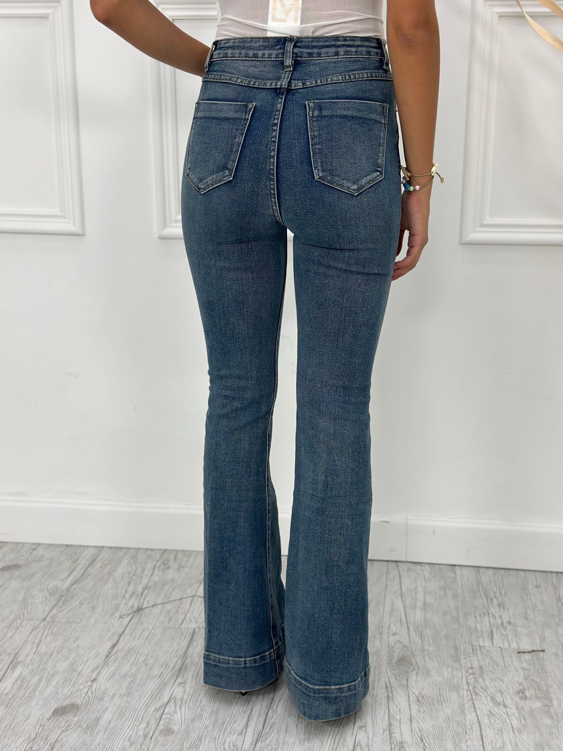 Jeans Zampa elastico 8917