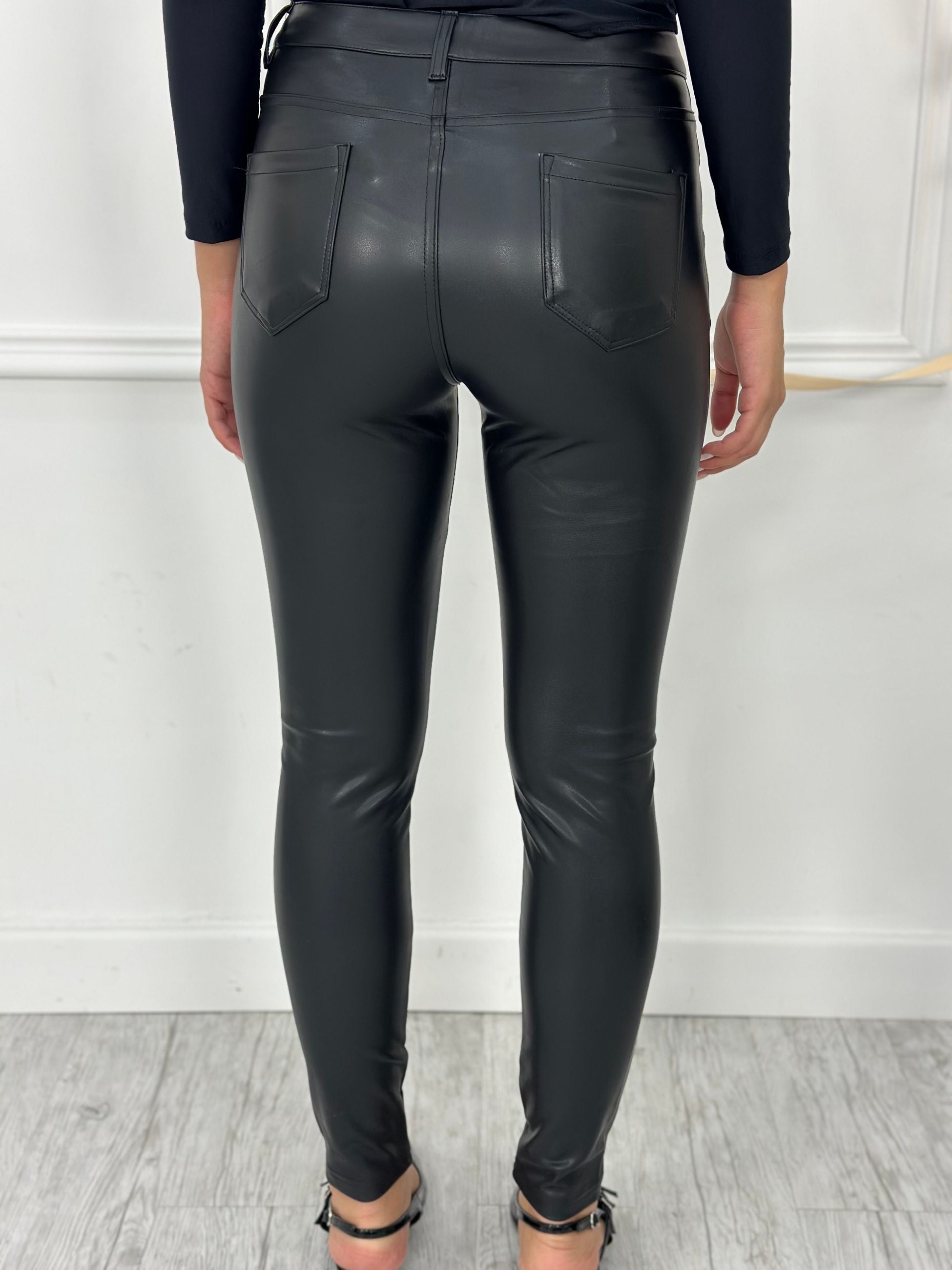 Pantalone Ecopelle elastico VS19050