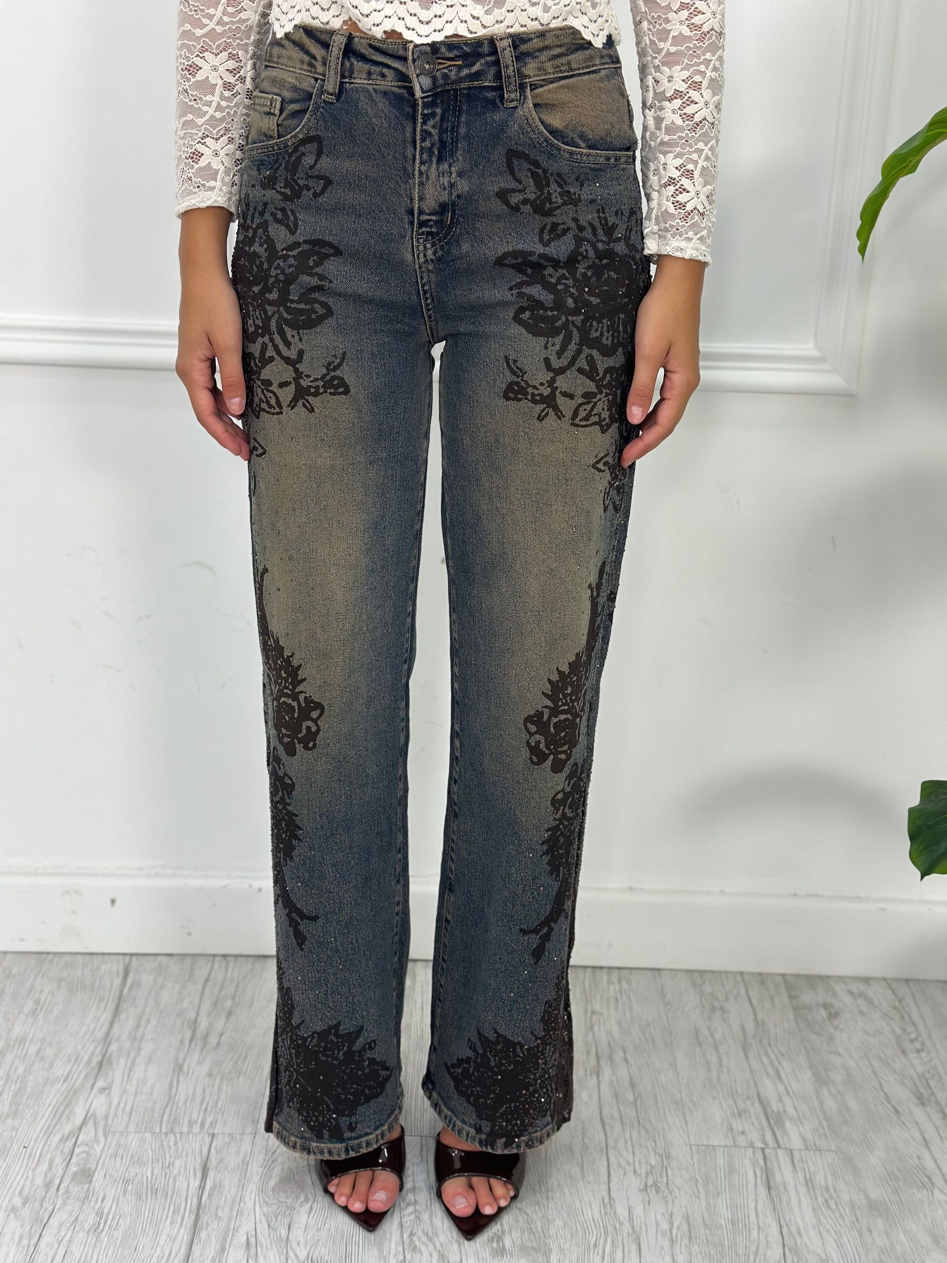 Jeans Palazzo T8109 (elastico)