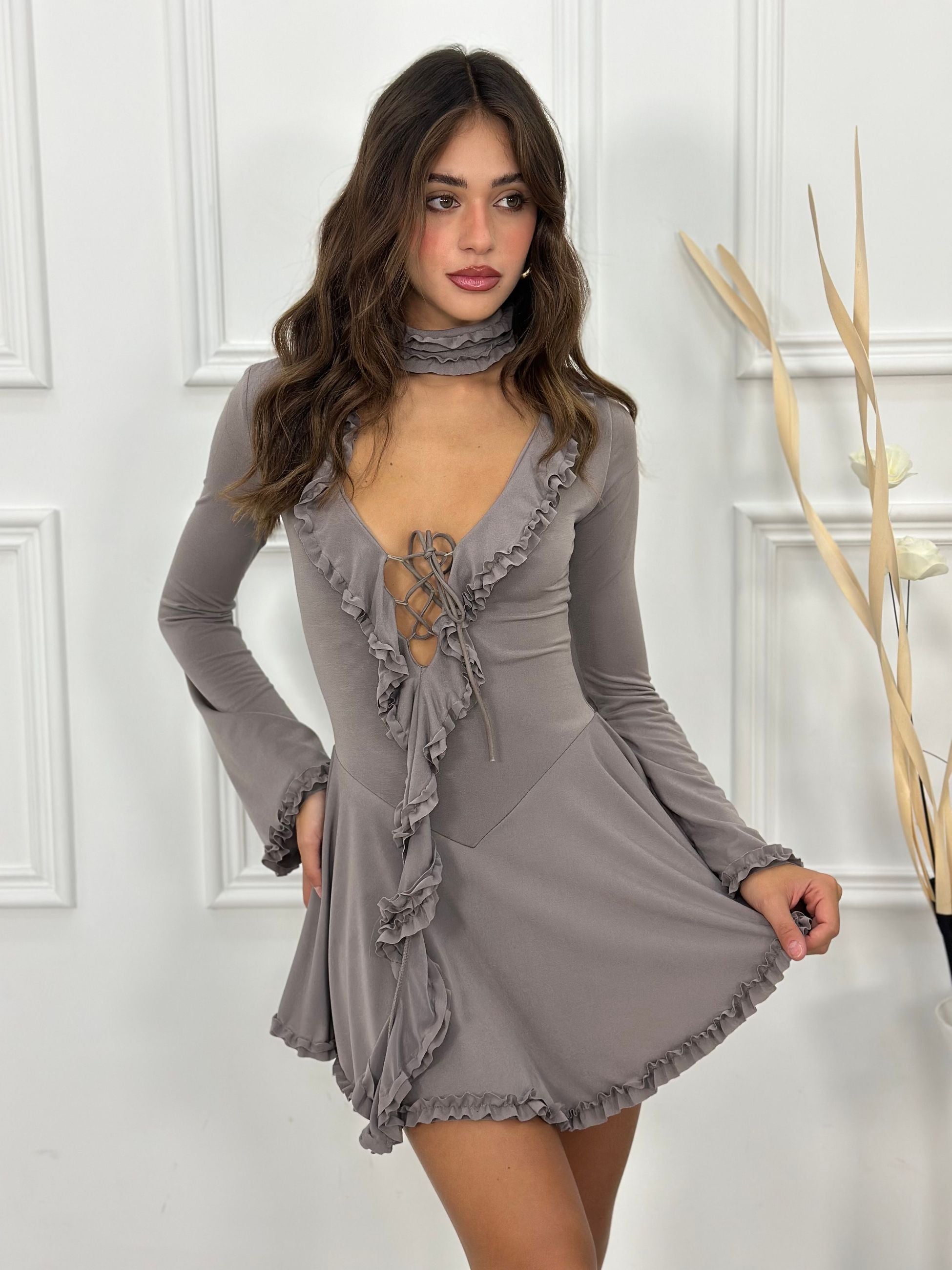 Abito Merly BLA1788 (sottogonna pantaloncino)