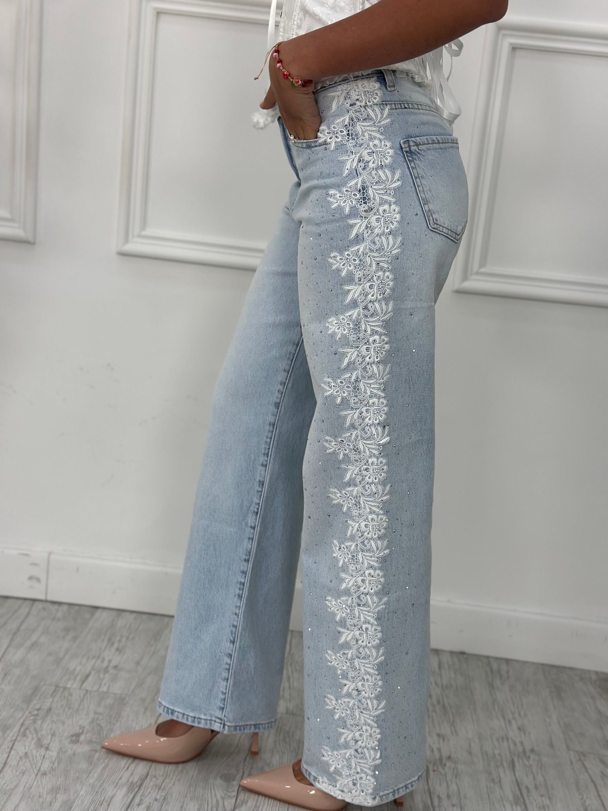 Jeans Palazzo D135 (poco elastico)