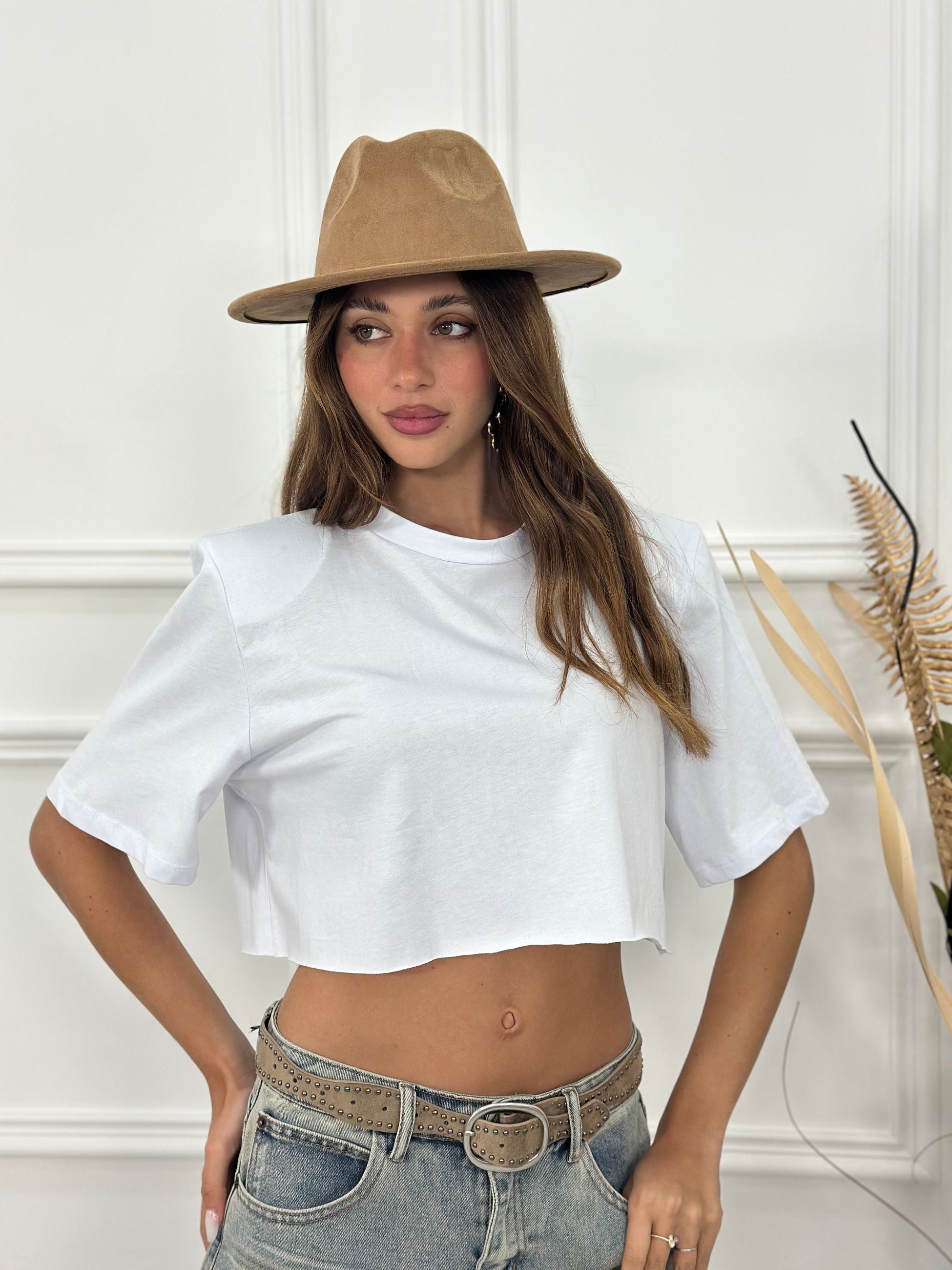 T-shirt Crop Spalline JW1906