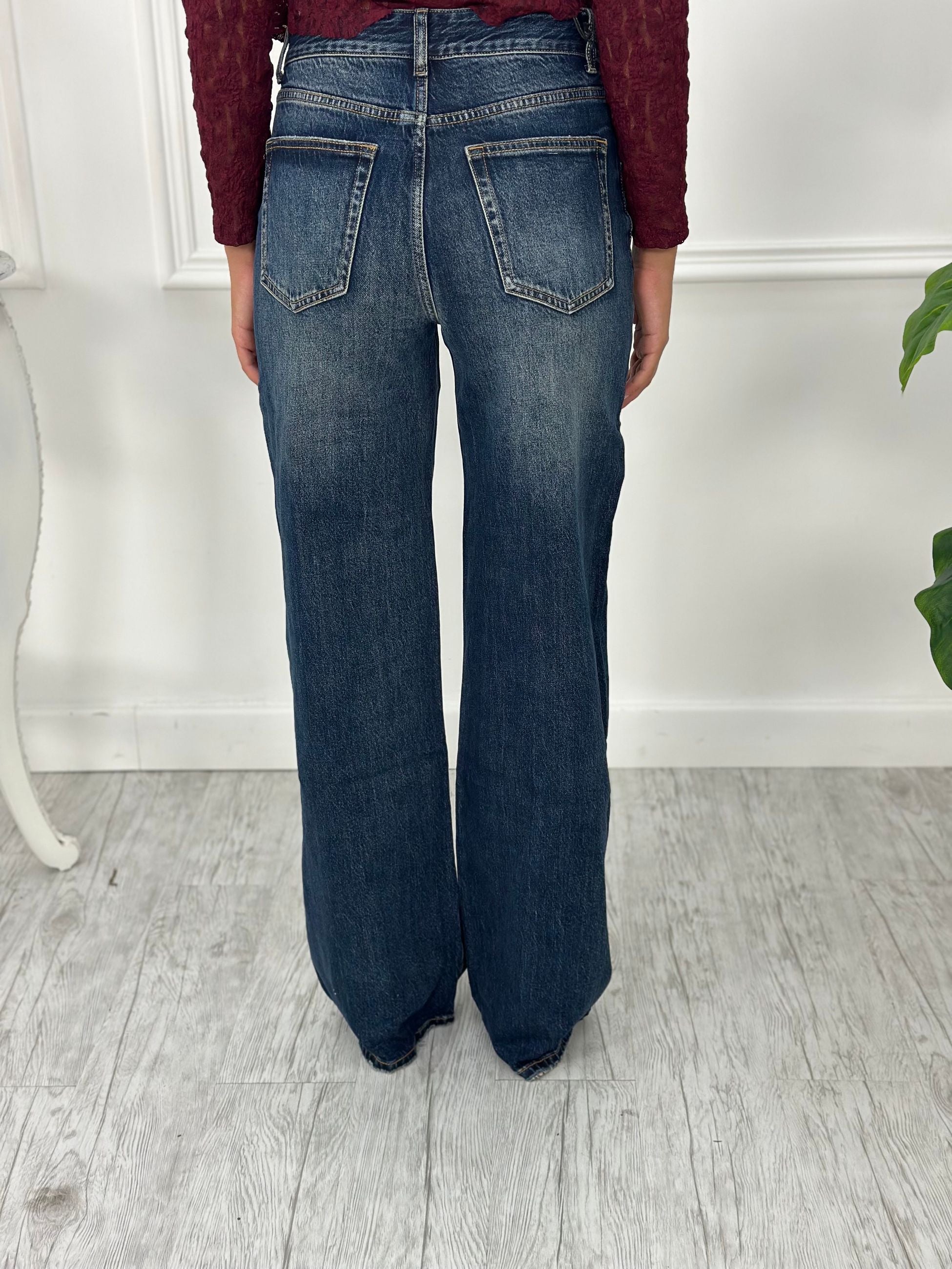 Jeans Palazzo elastico H5060