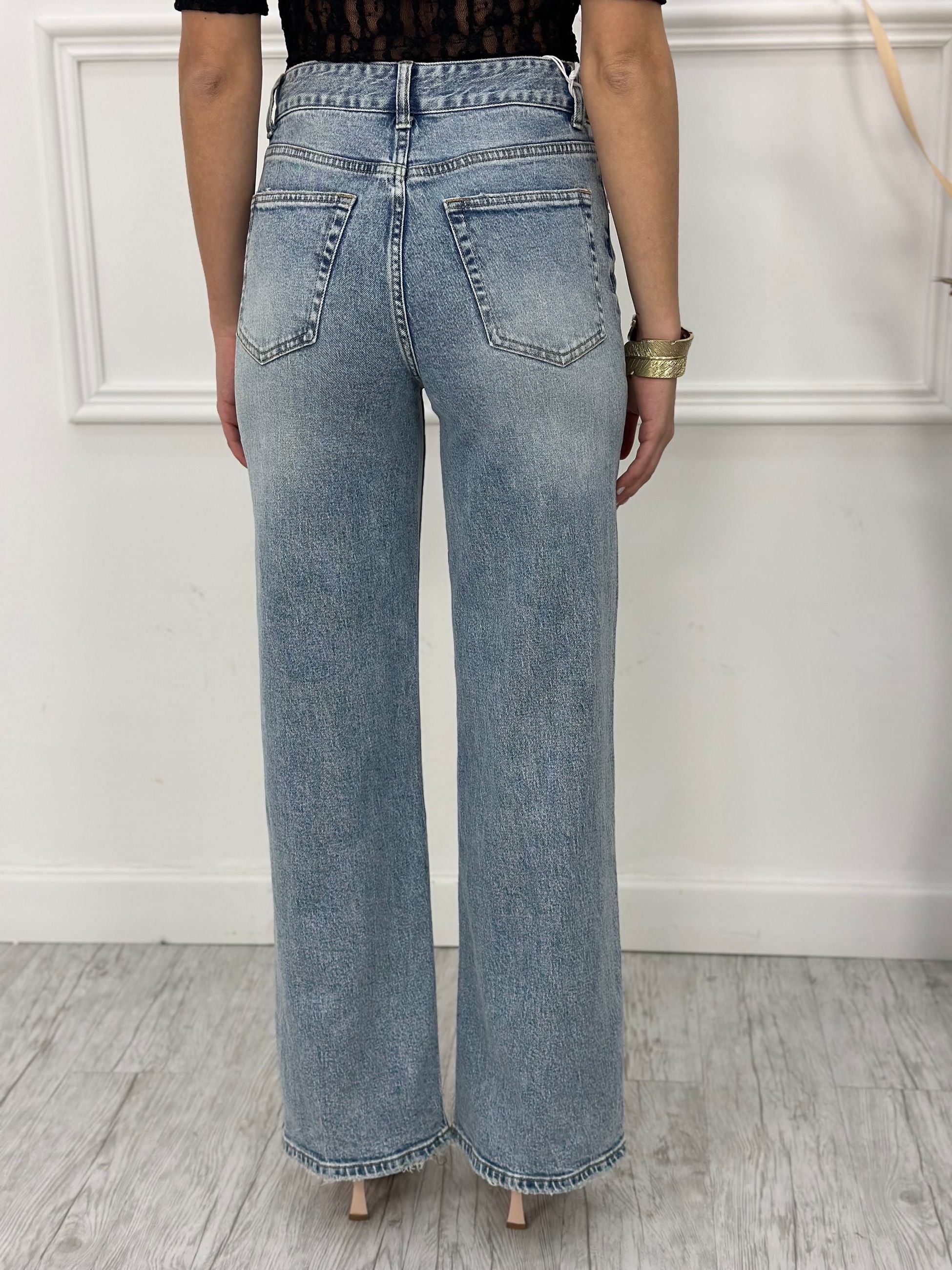 Jeans Palazzo H8000-16 (poco elastico)