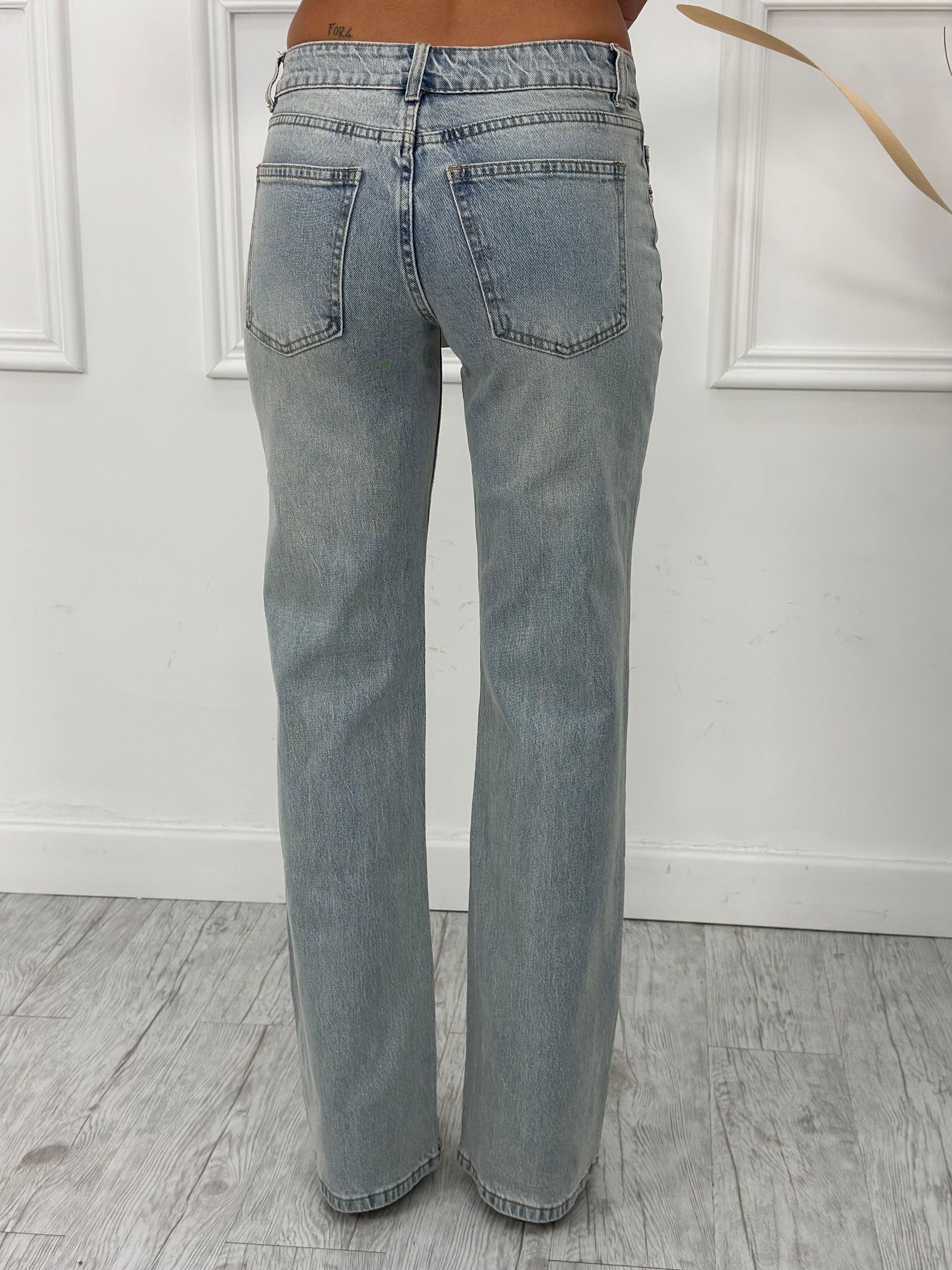 Jeans Wide Leg Vita Bassa 9426 (elastico)