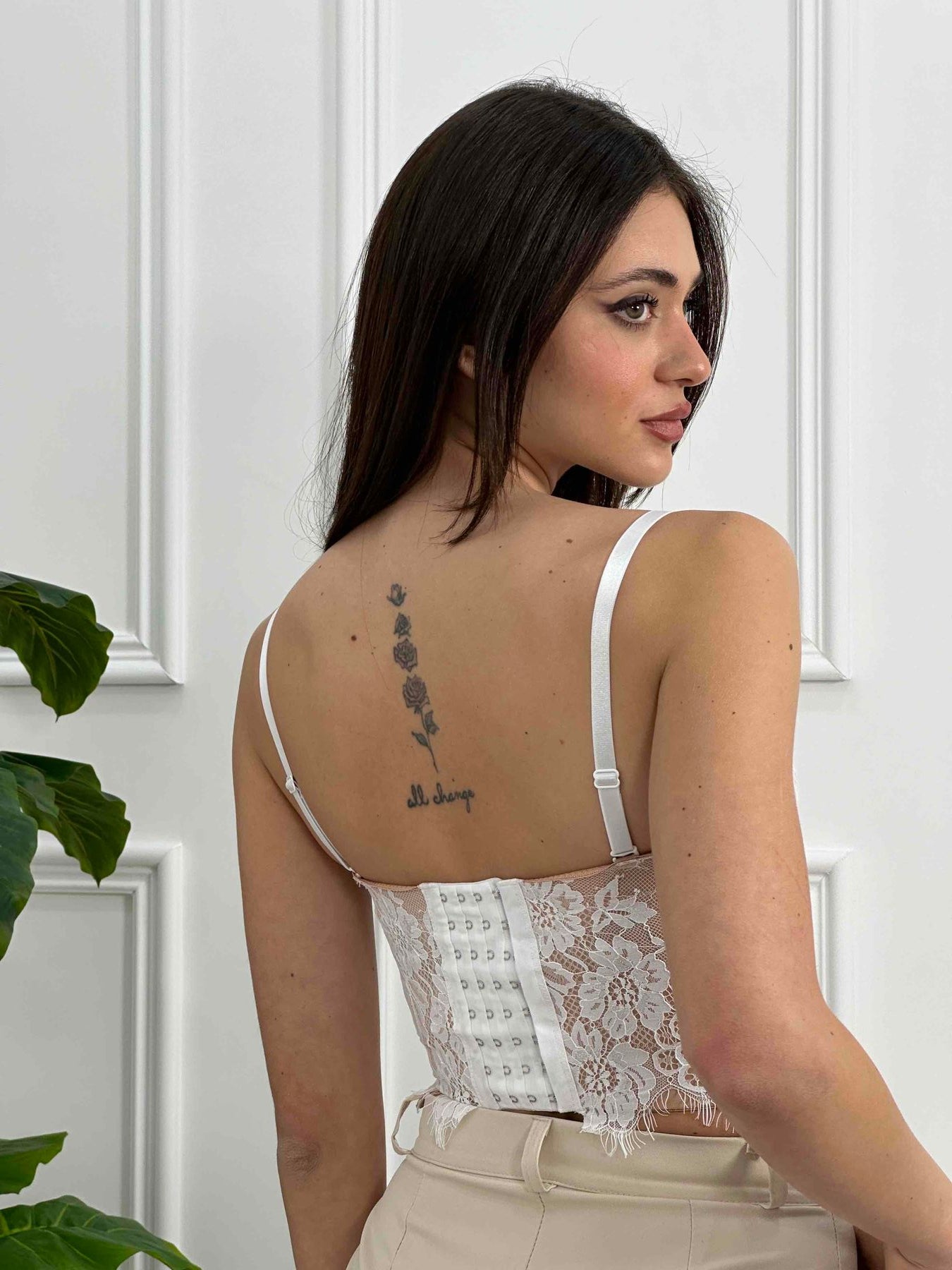 Top bustier in pizzo EXL921/24