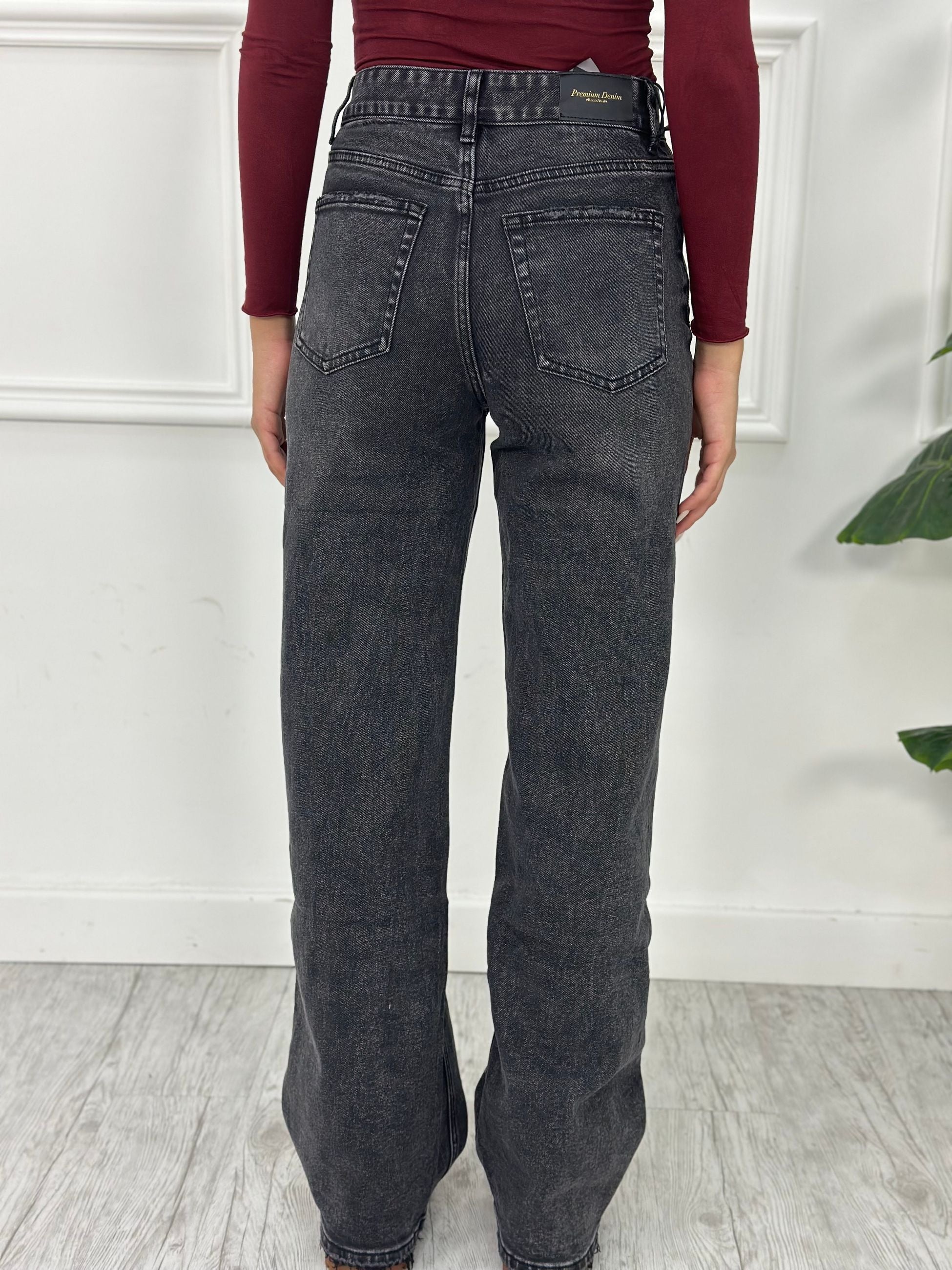 Jeans palazzo elastico H5135