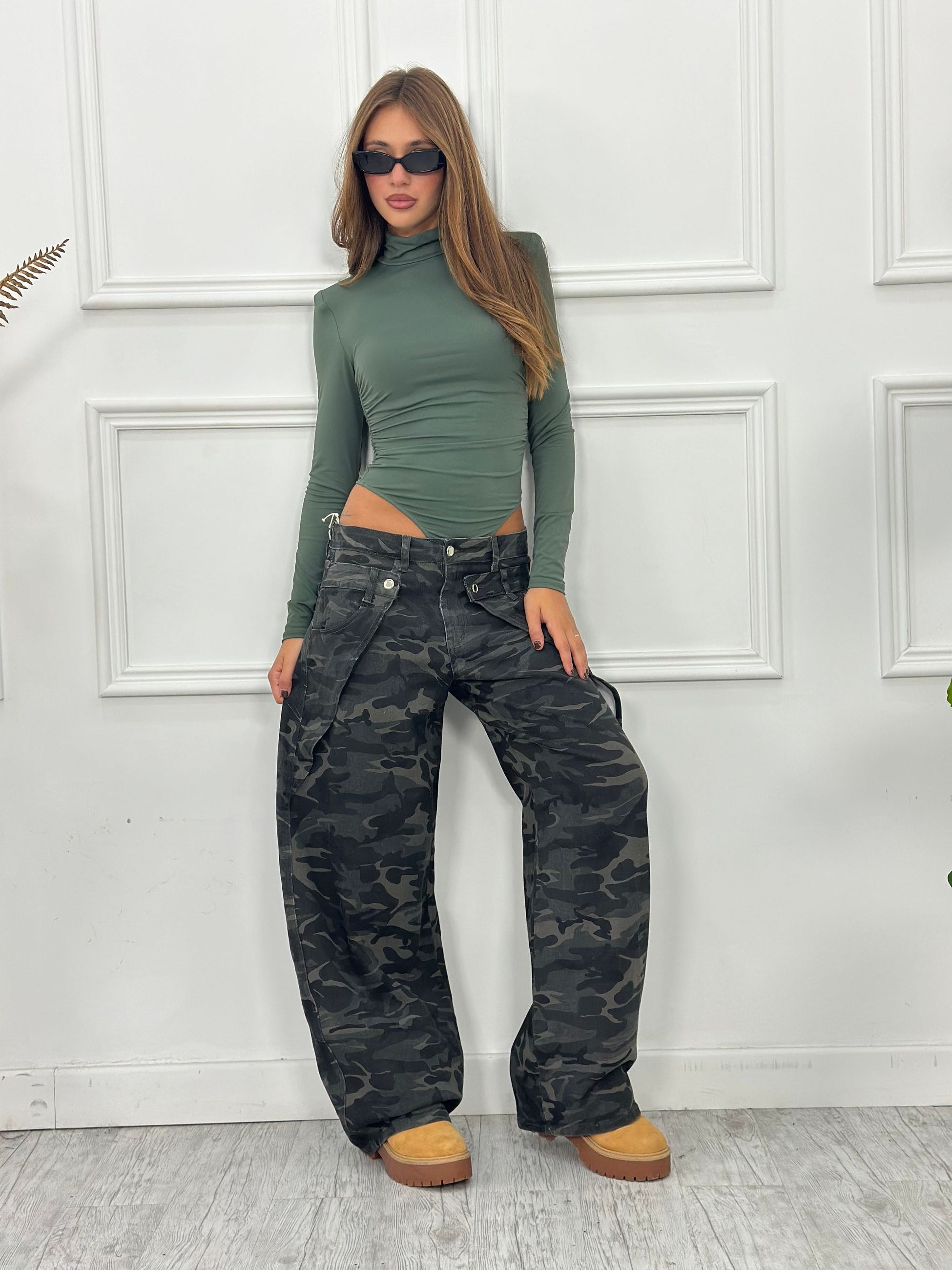Jeans Balloon Mimetico F659 (elastico)