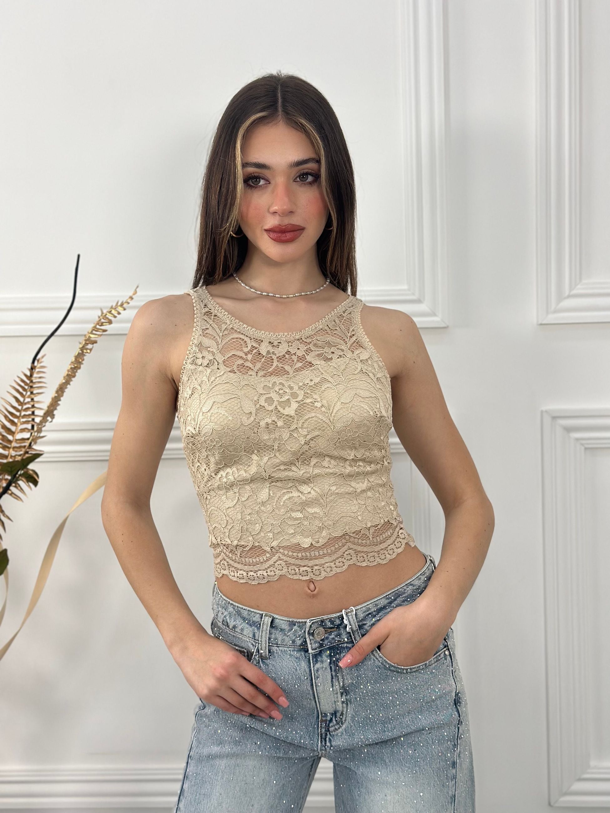 Top in pizzo GIU3453/22