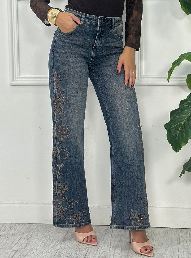 Jeans Palazzo T8123 (elastico)