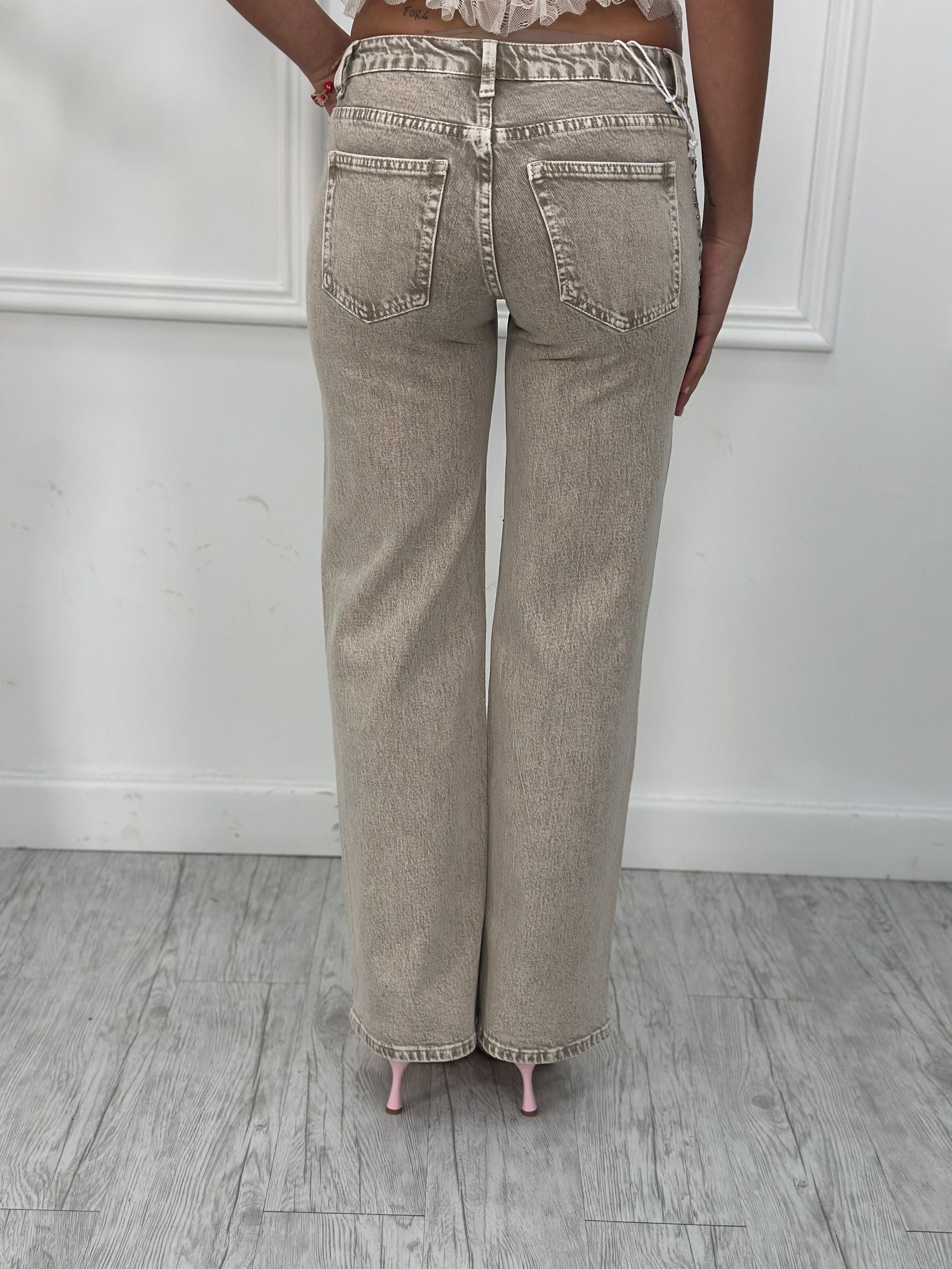 Jeans Palazzo Brillantini FX5263 (elastico)