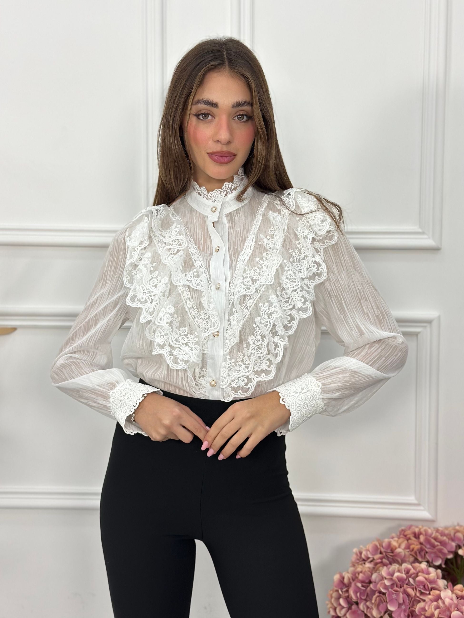 Camicia Rouches EXL1967