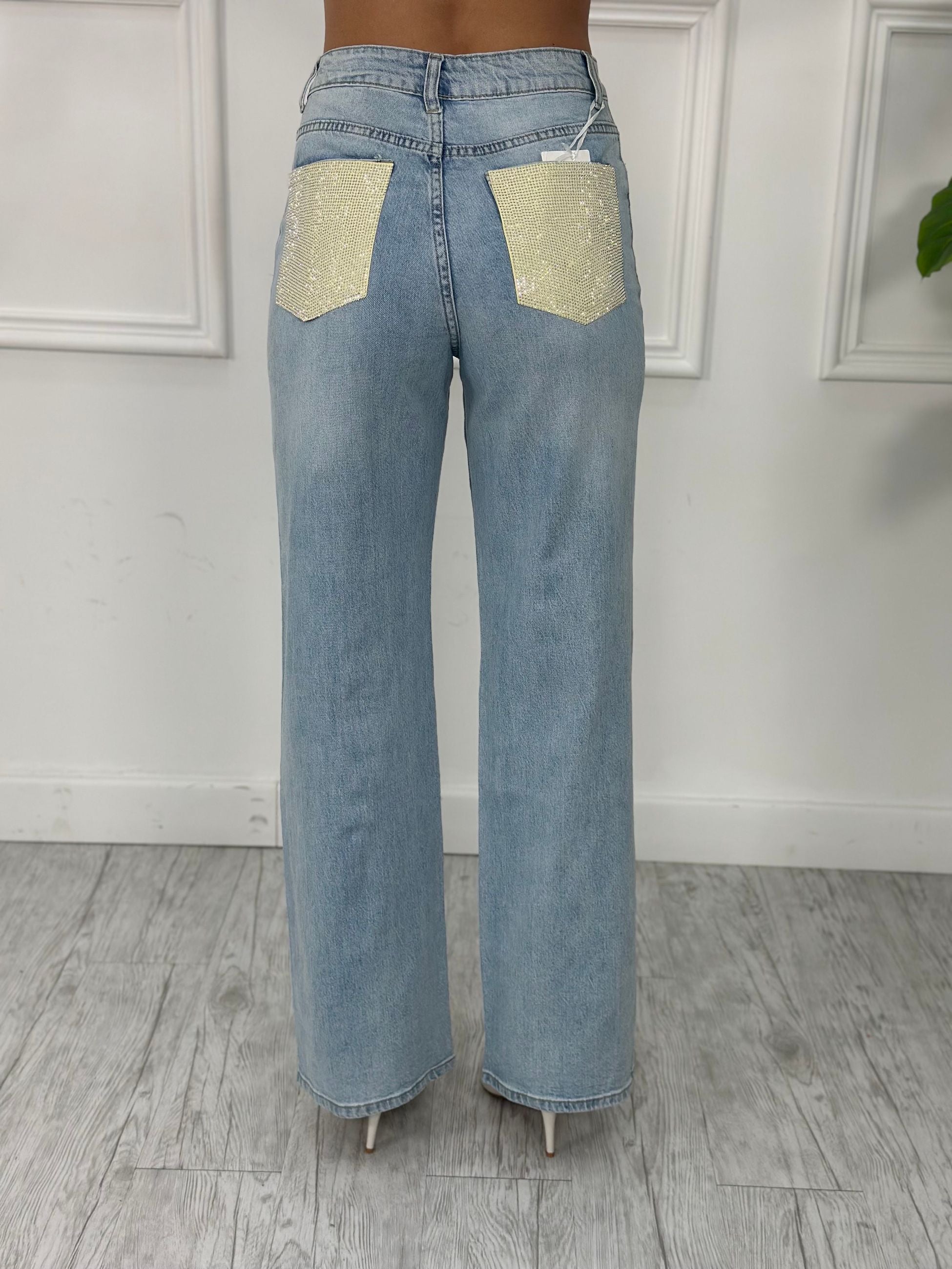 Jeans Palazzo F2221 (elastico)