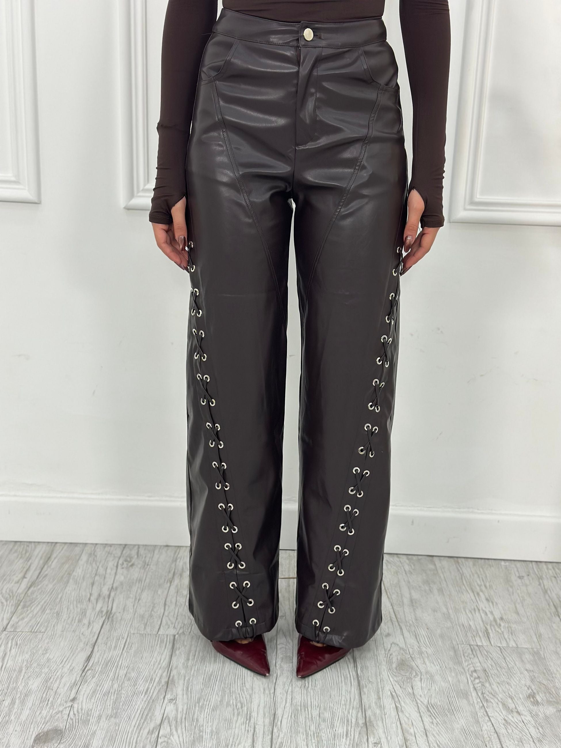 Pantalonene Ecopelle Top quality TR8938