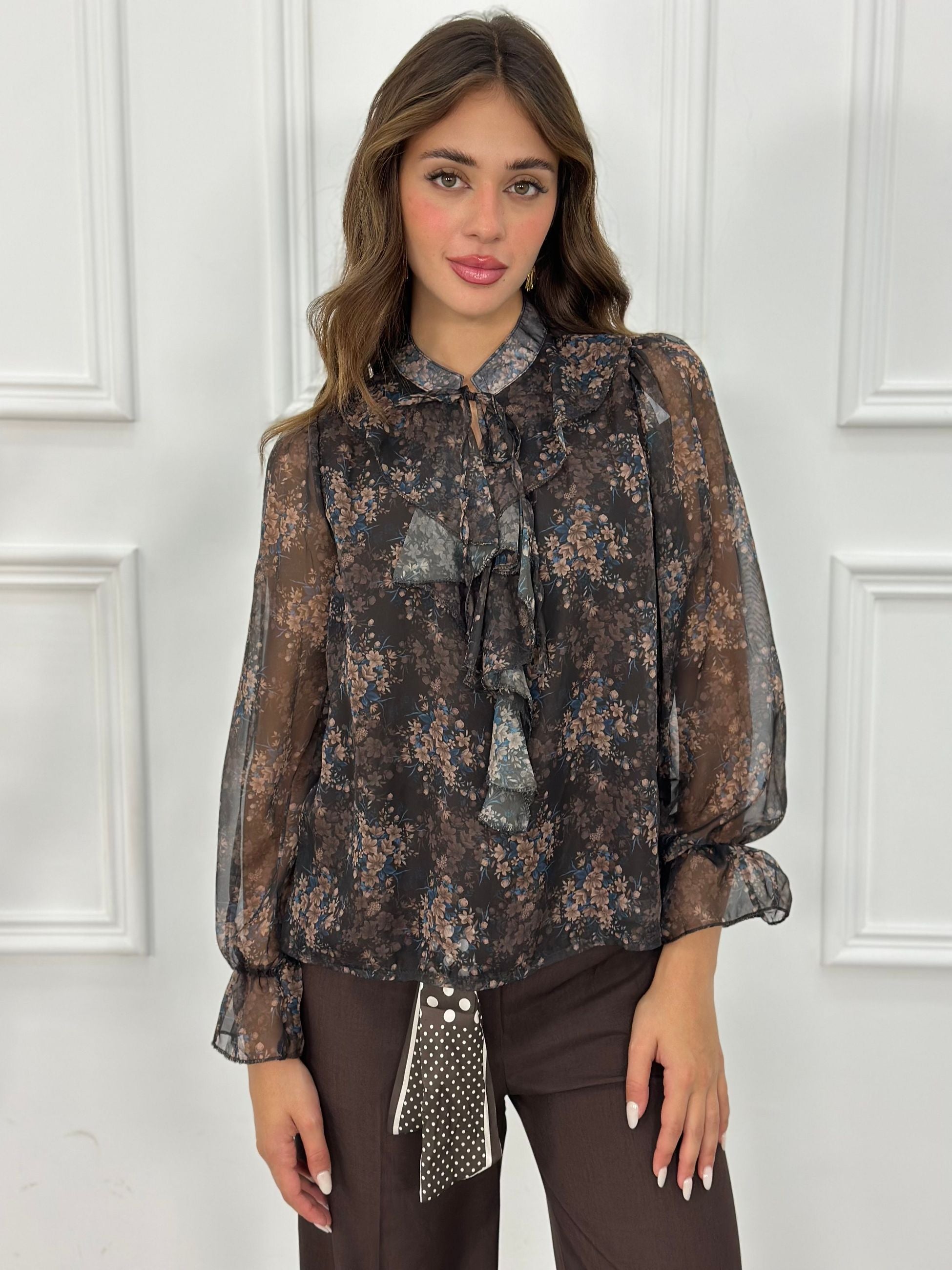 Camicia Floriana viscosa EXL5291