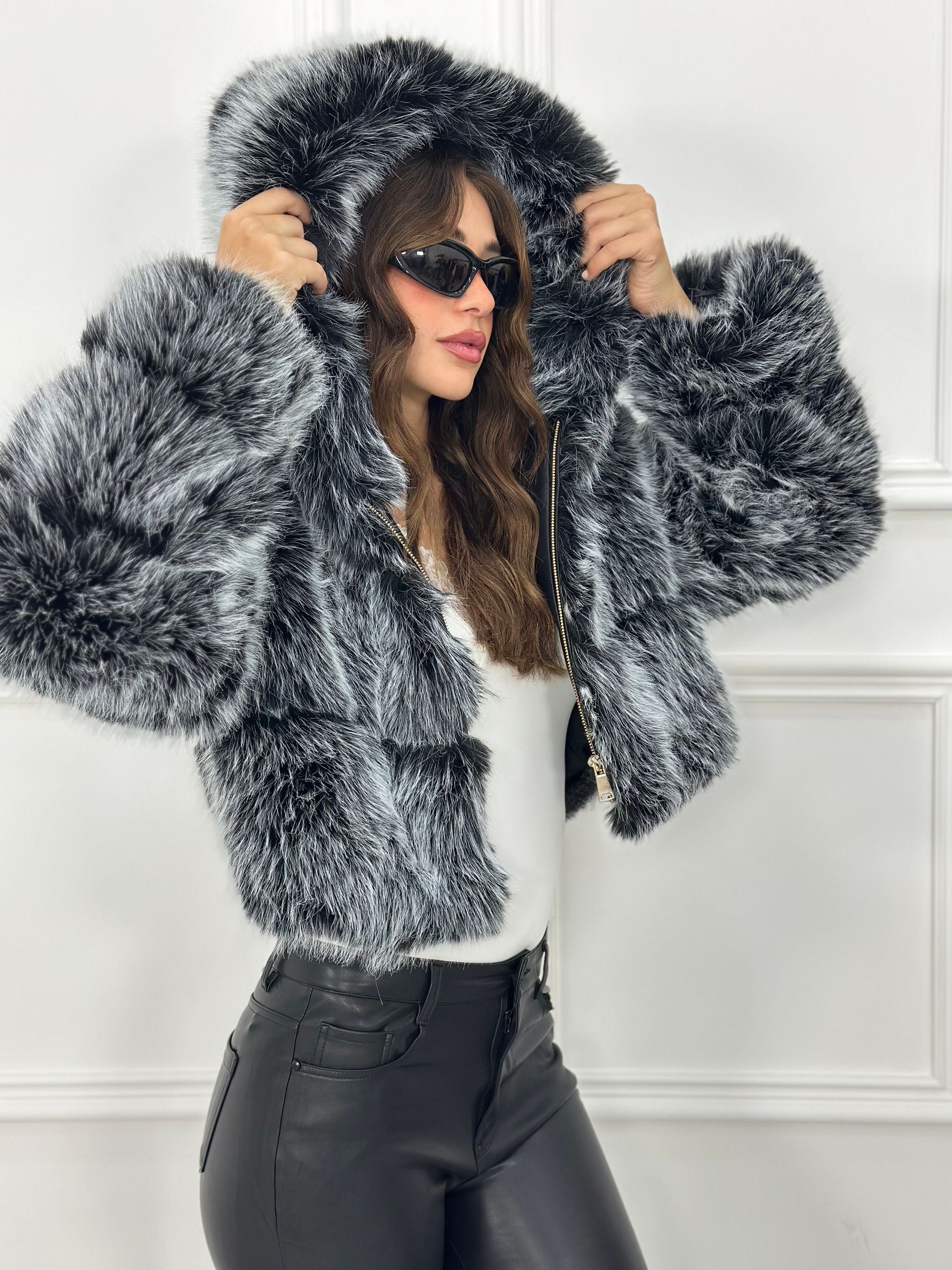 Pelliccia Ice Crop Top Quality 68346