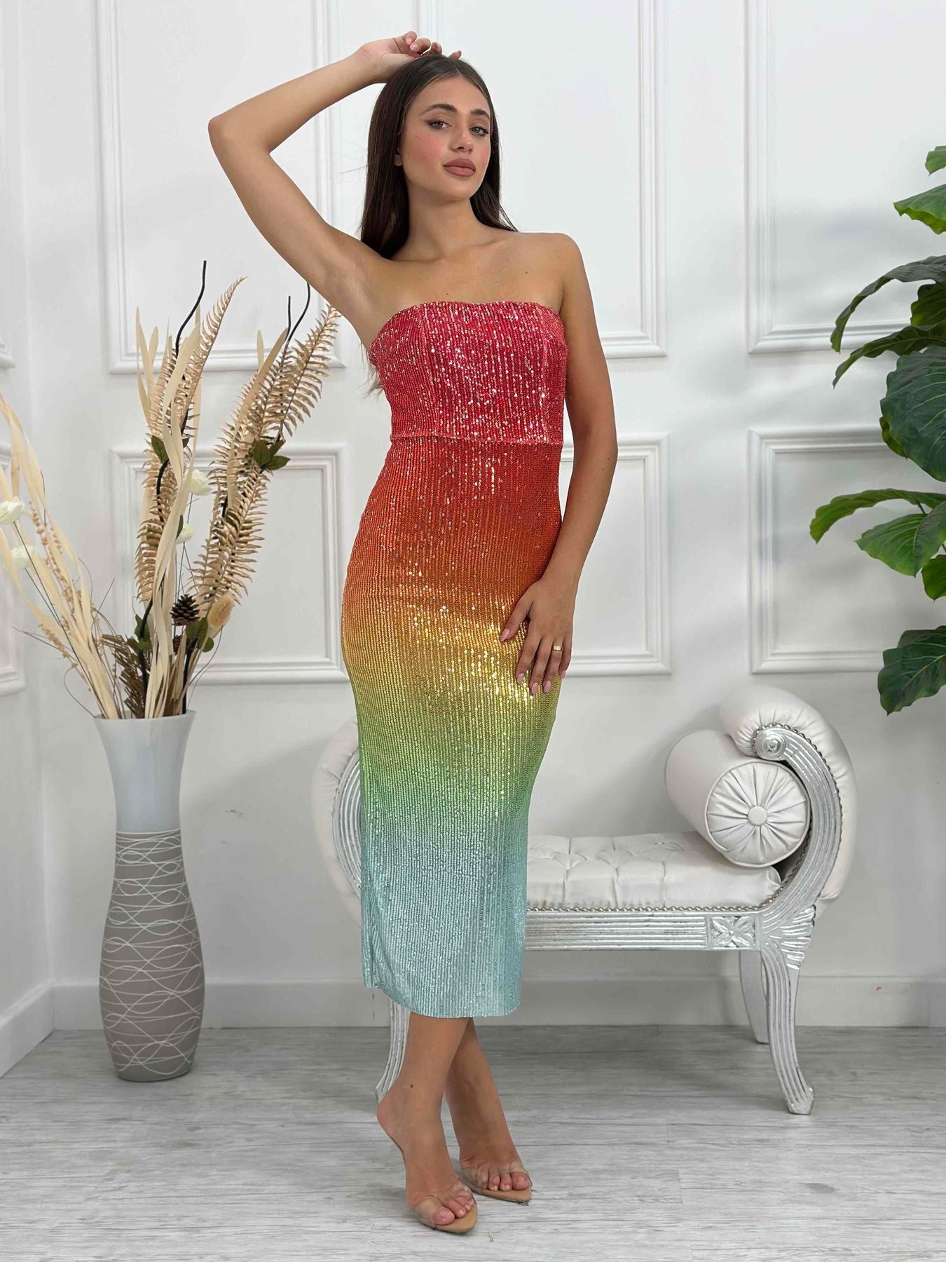 Abito Paillettes Z34270