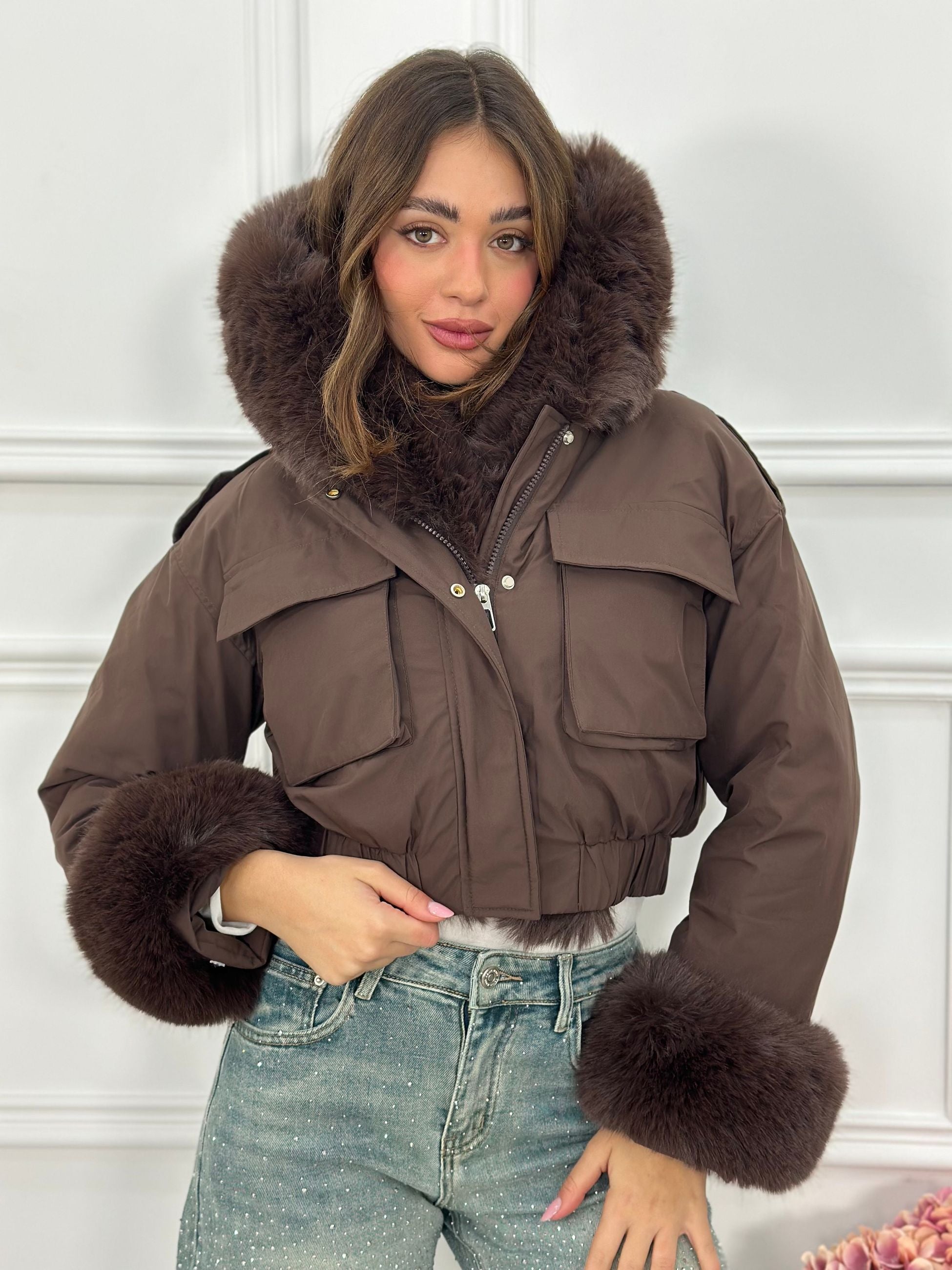 Giubbotto Crop Top Quality J8526