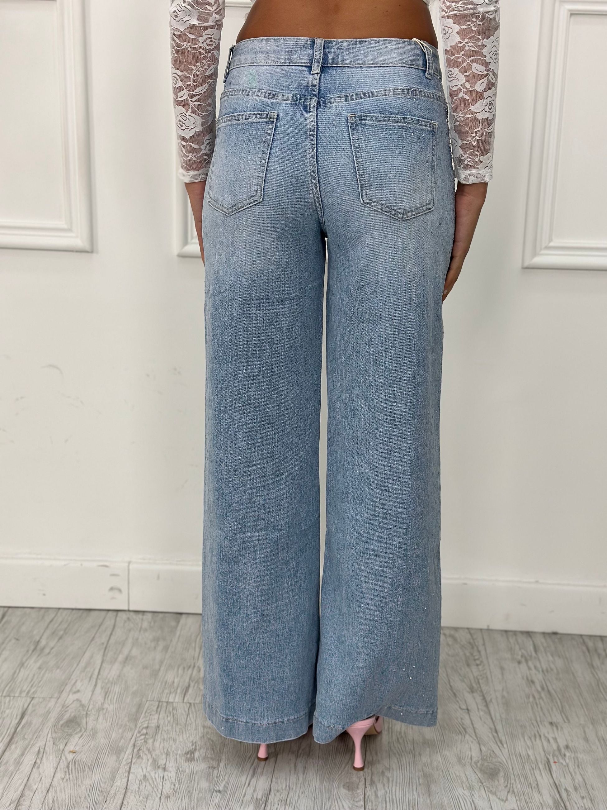 Jeans Palazzo N2726 (elastico)