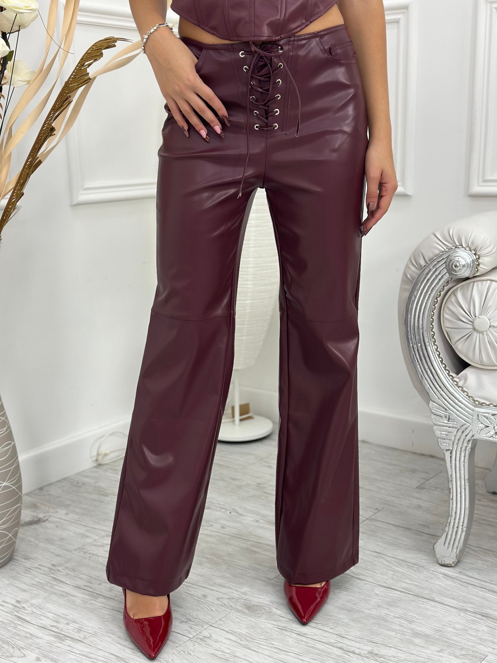 Pantalone Ecopelle Top Quality TR8936