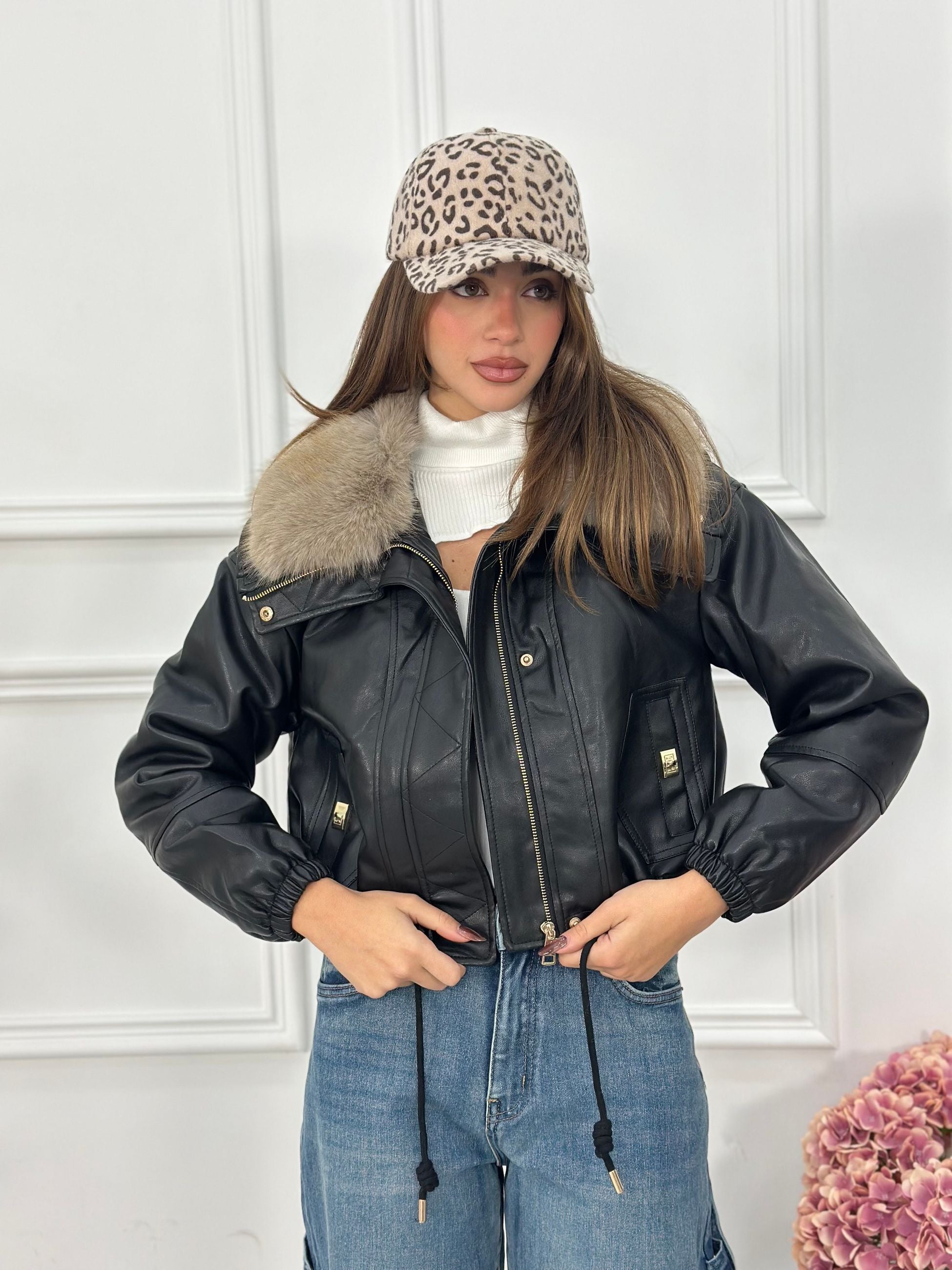 Giubbotto Crop Top Quality S-5636