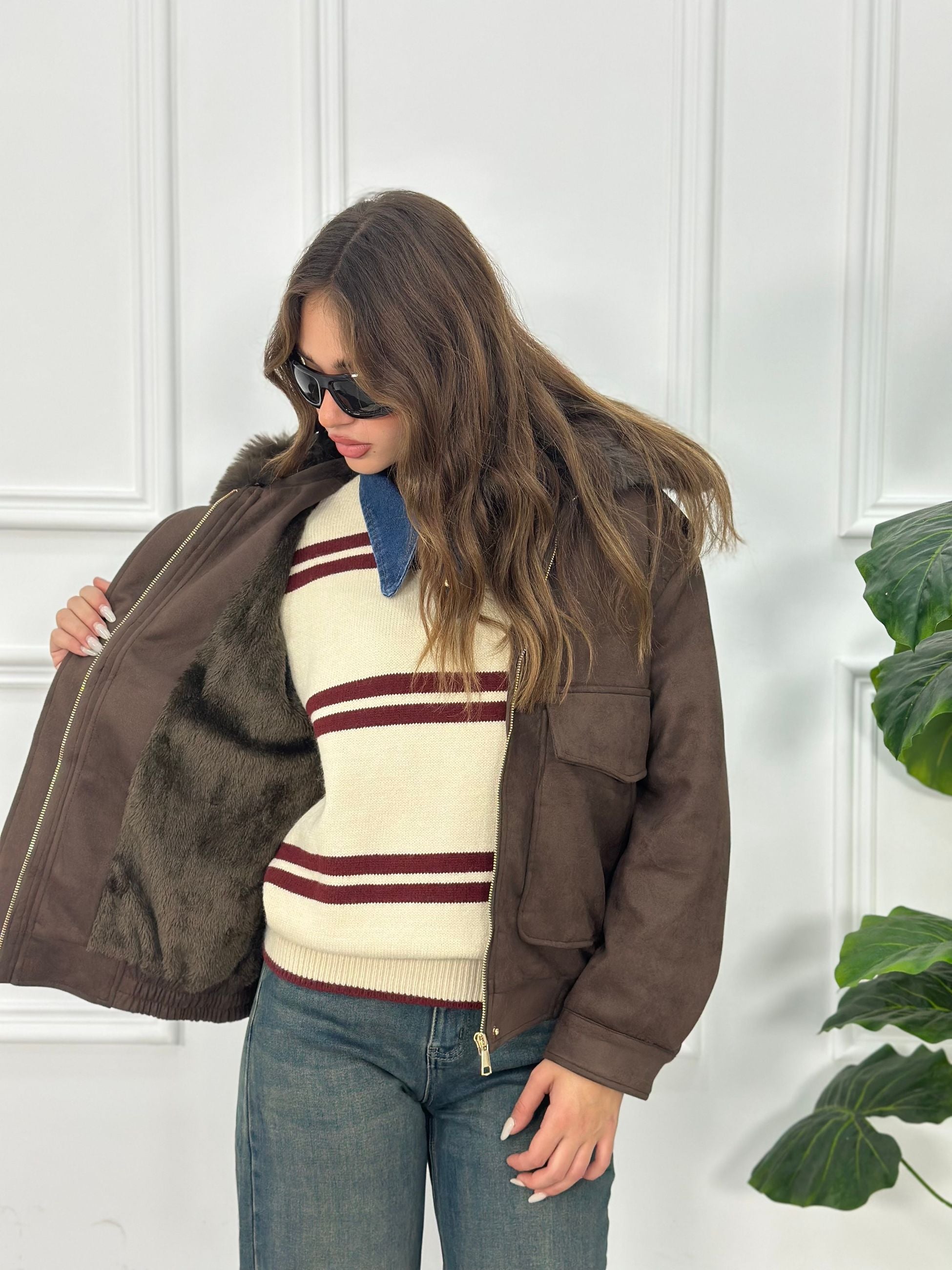 Giubbotto In camoscio EXL3590