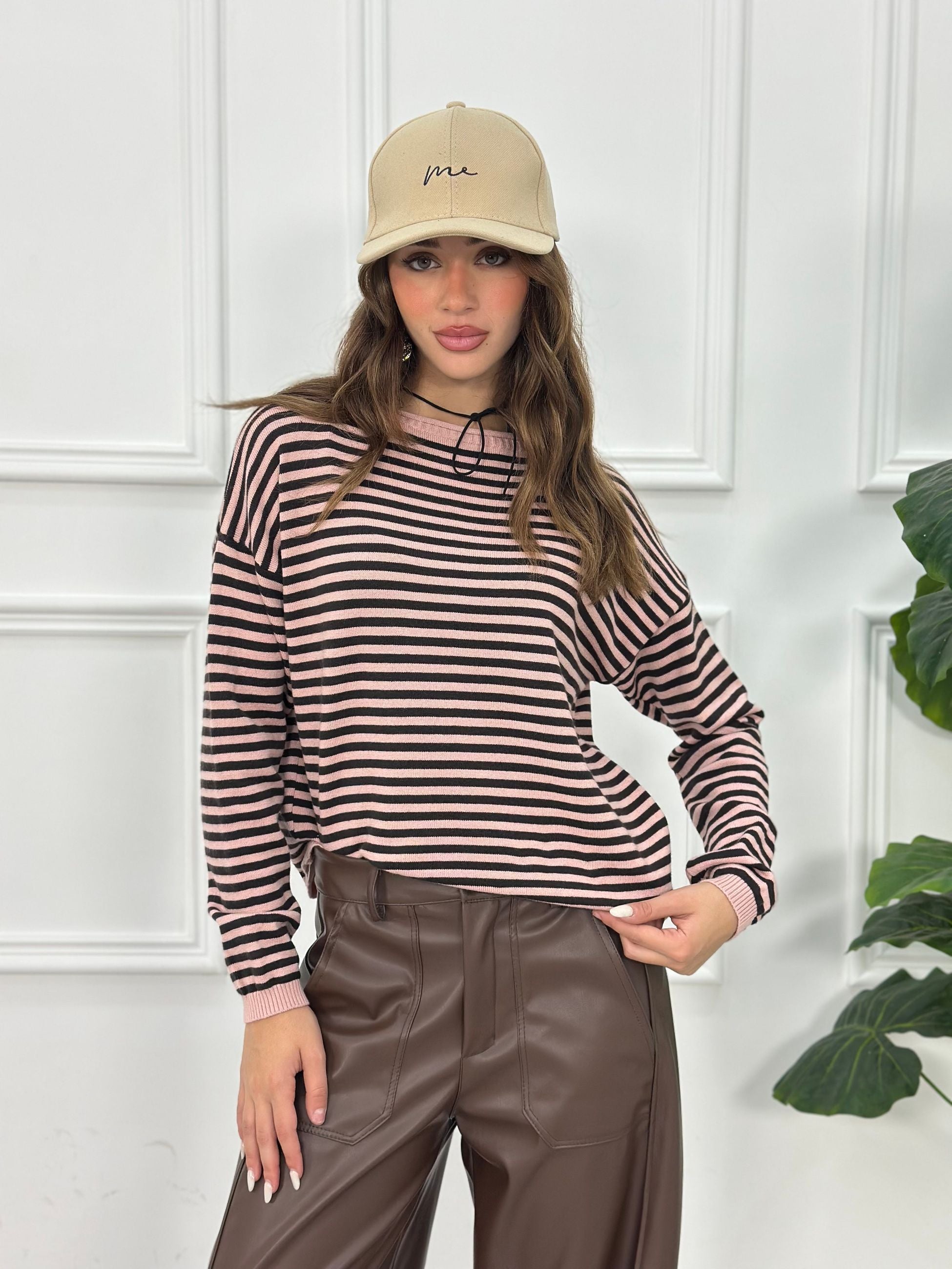 Maglia a Righe EXL25316