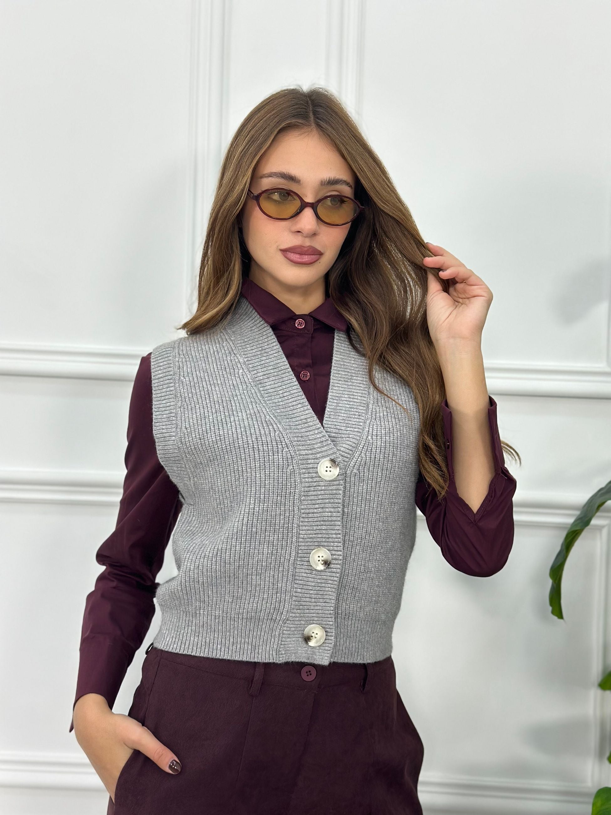Maglia Gilet Botton FLY2526