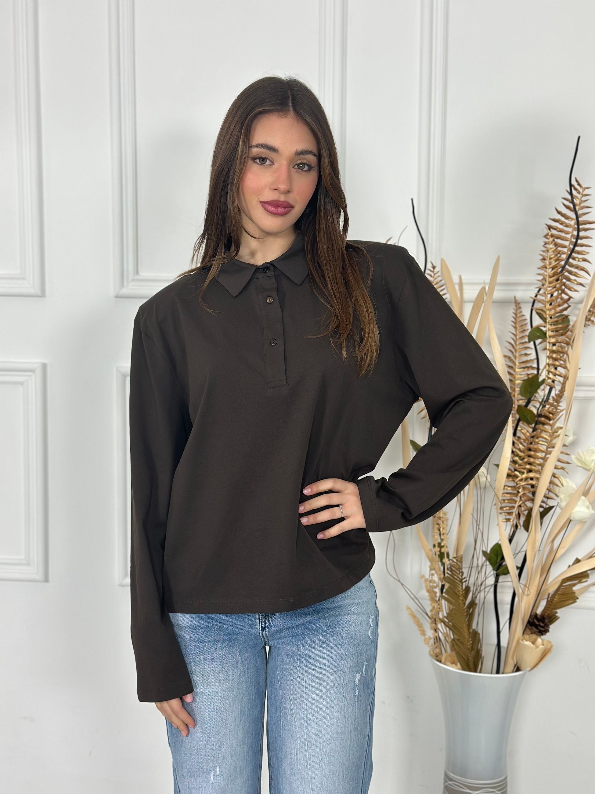 Maglia Polo Spalline D2615