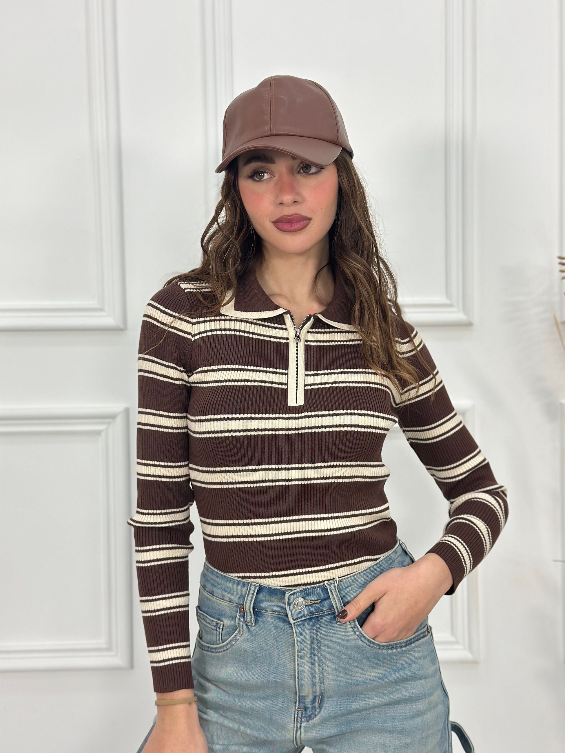 Maglia Zip Top Quality 081193