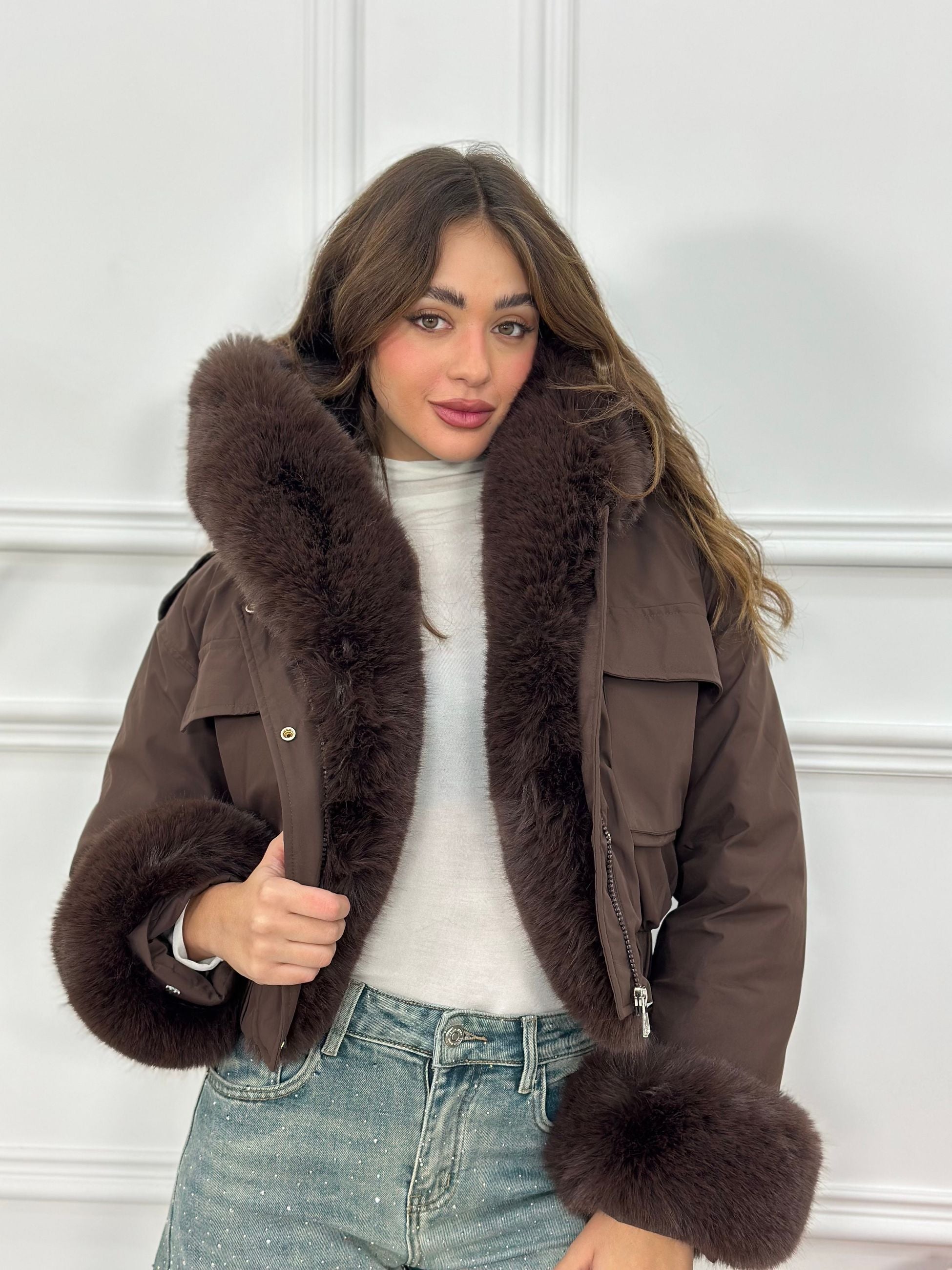 Giubbotto Crop Top Quality J8526