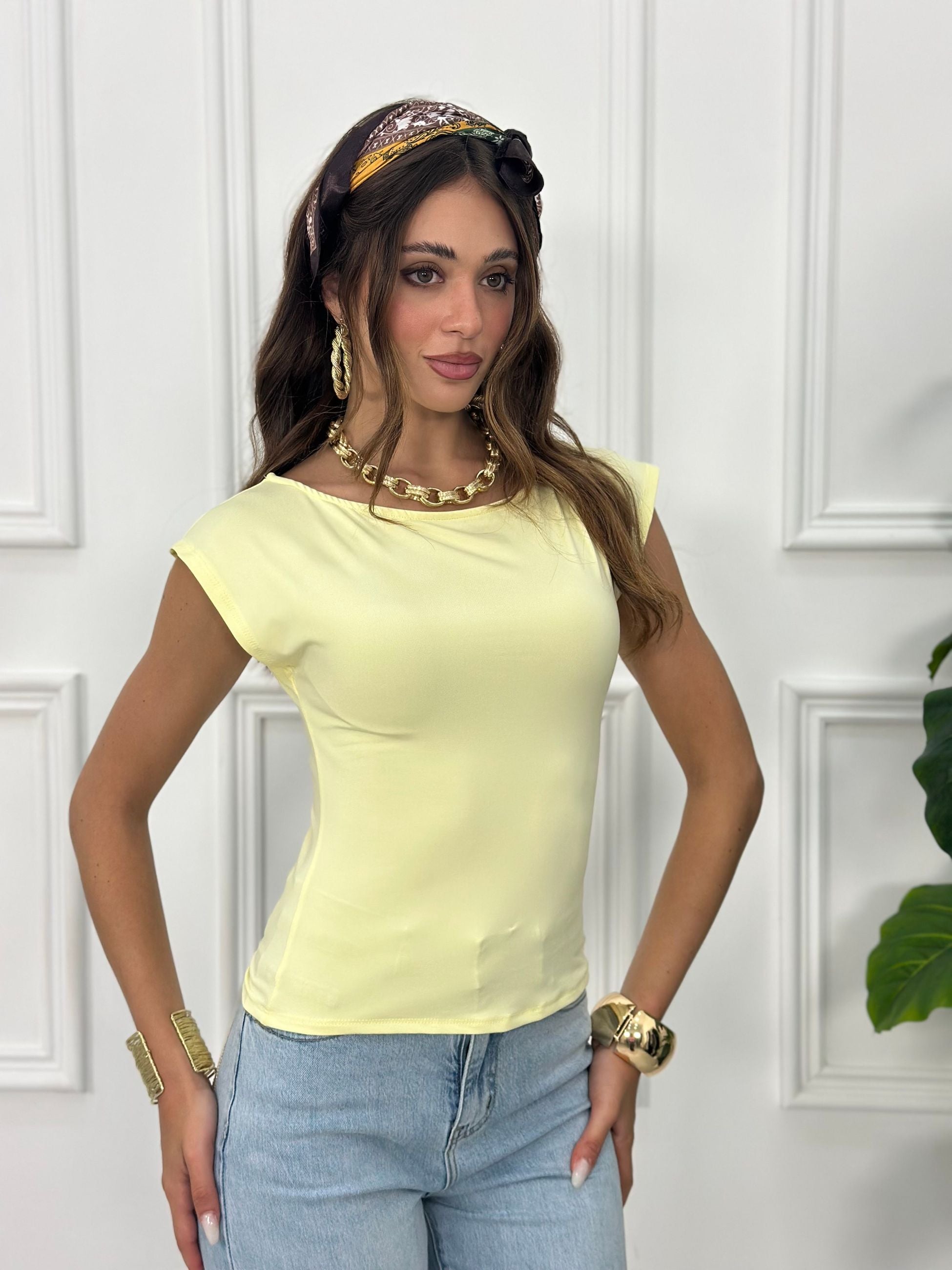 Maglia Crop Modellante ARG3278