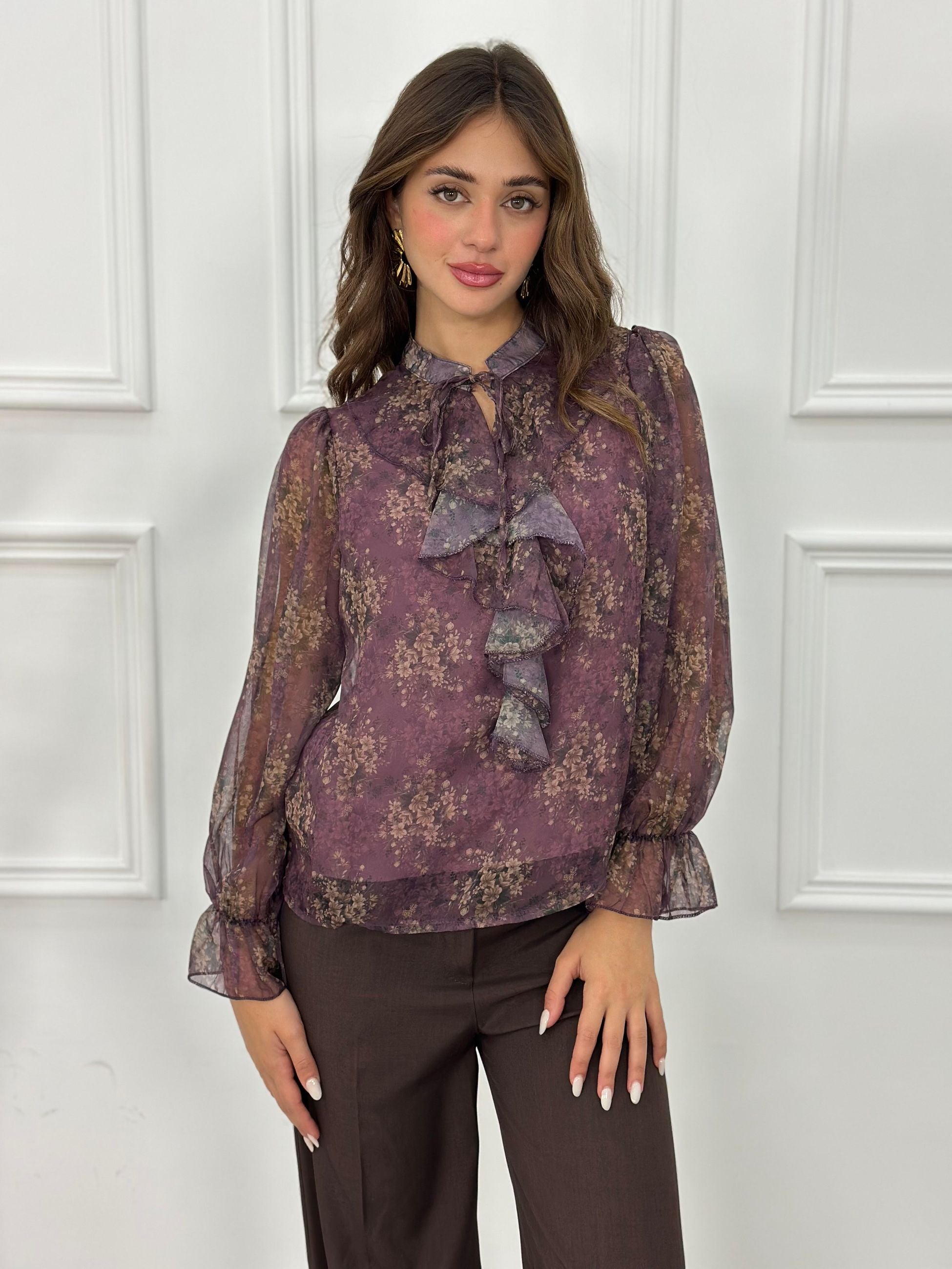 Camicia Floriana viscosa EXL5291