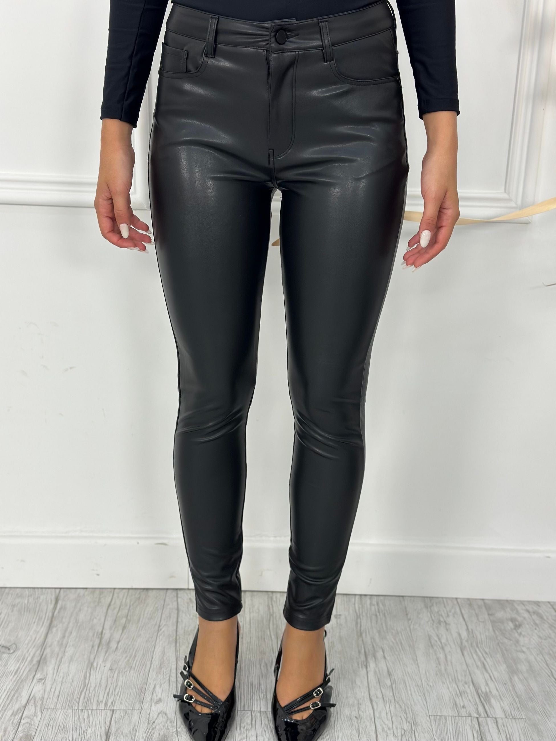 Pantalone Ecopelle elastico VS19050