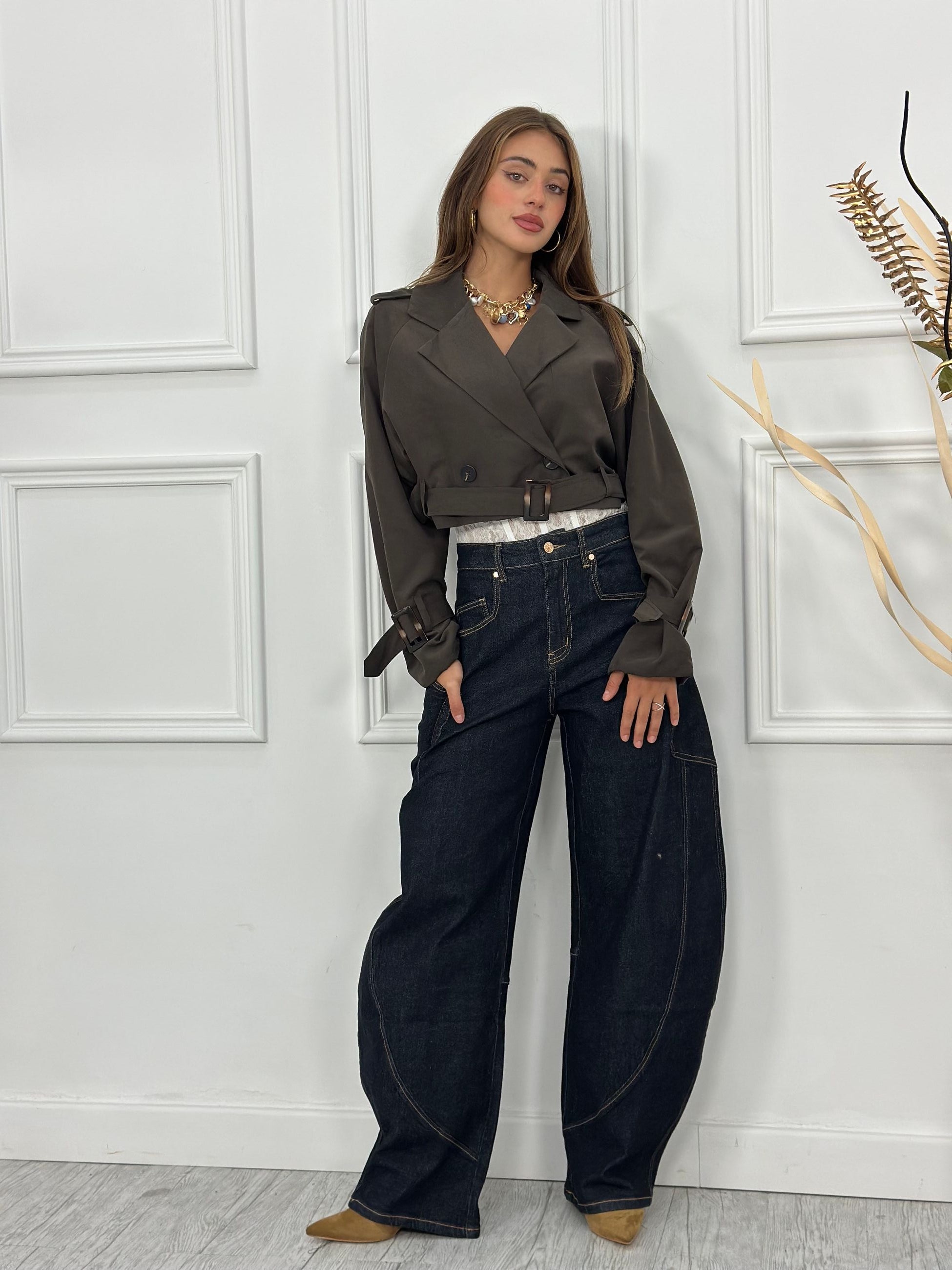 Giubbino Trench Crop ARG10517