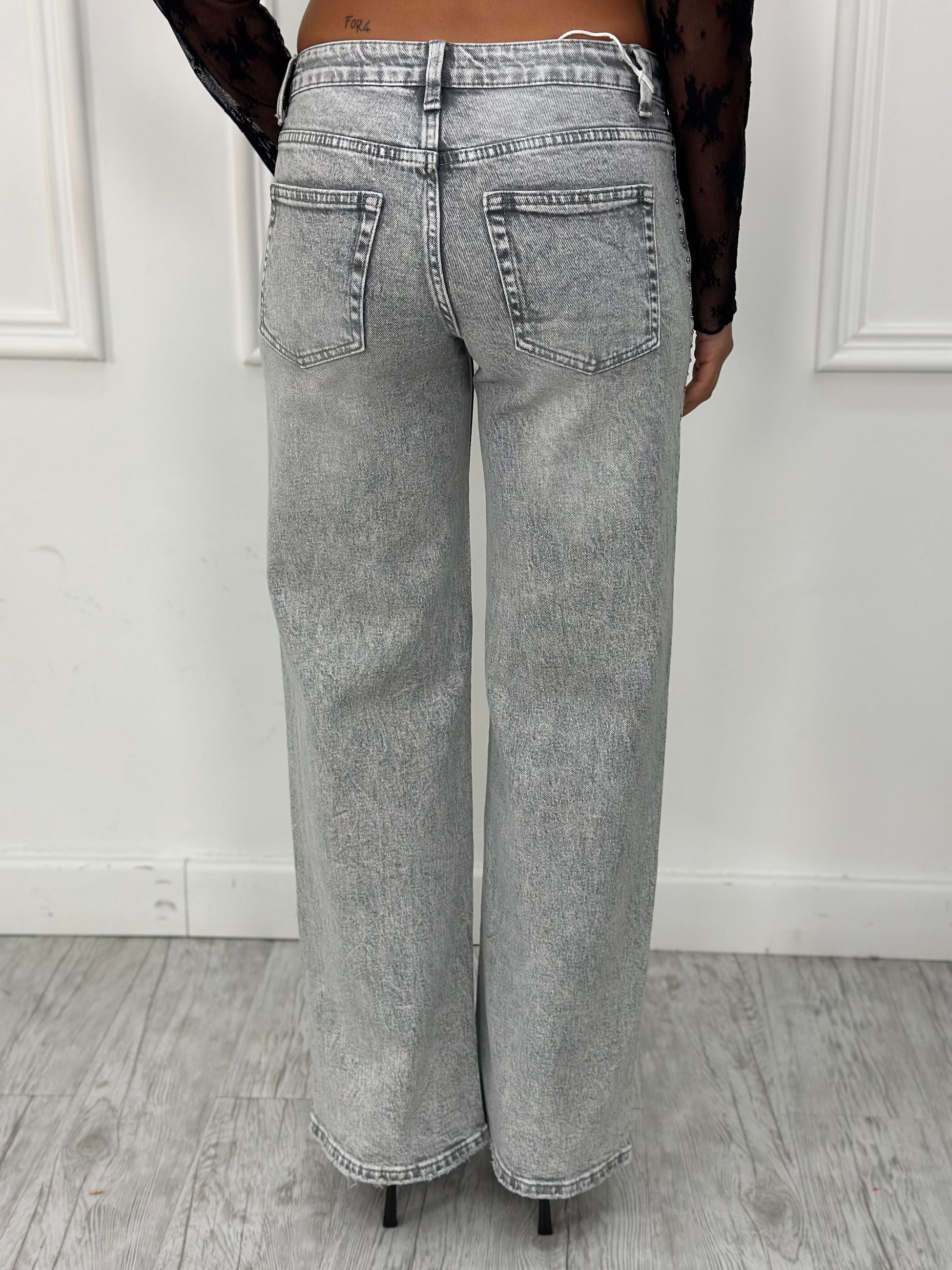 Jeans Palazzo Brillantini FX5305 (elastico)