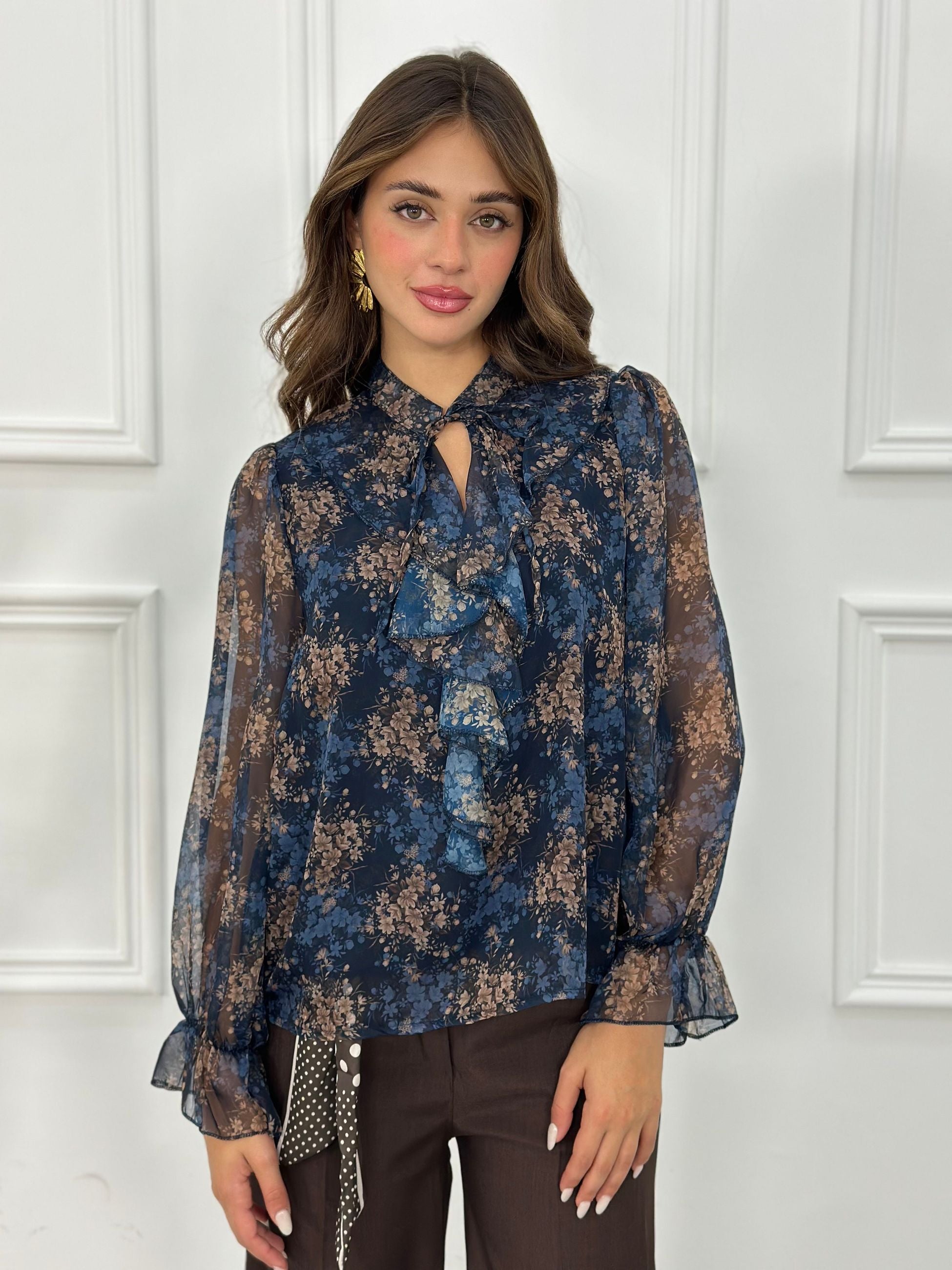 Camicia Floriana viscosa EXL5291