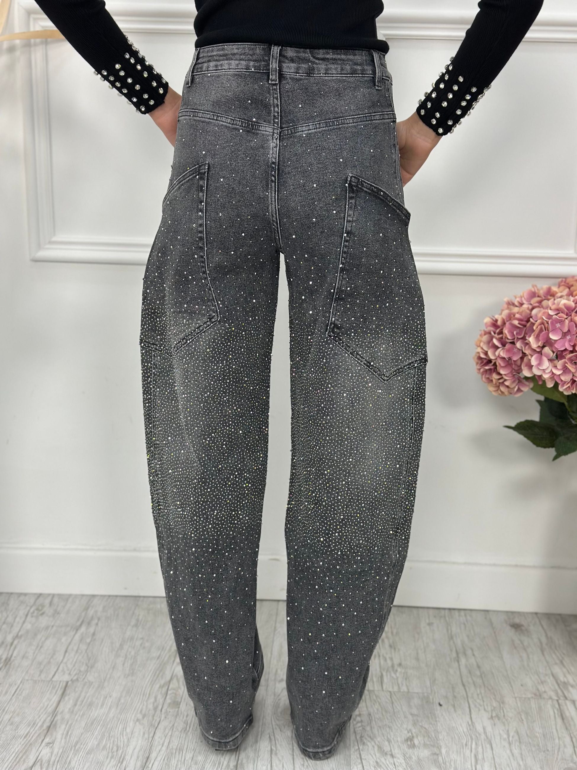 Jeans Balloon brillantini DX6013 (elastico)
