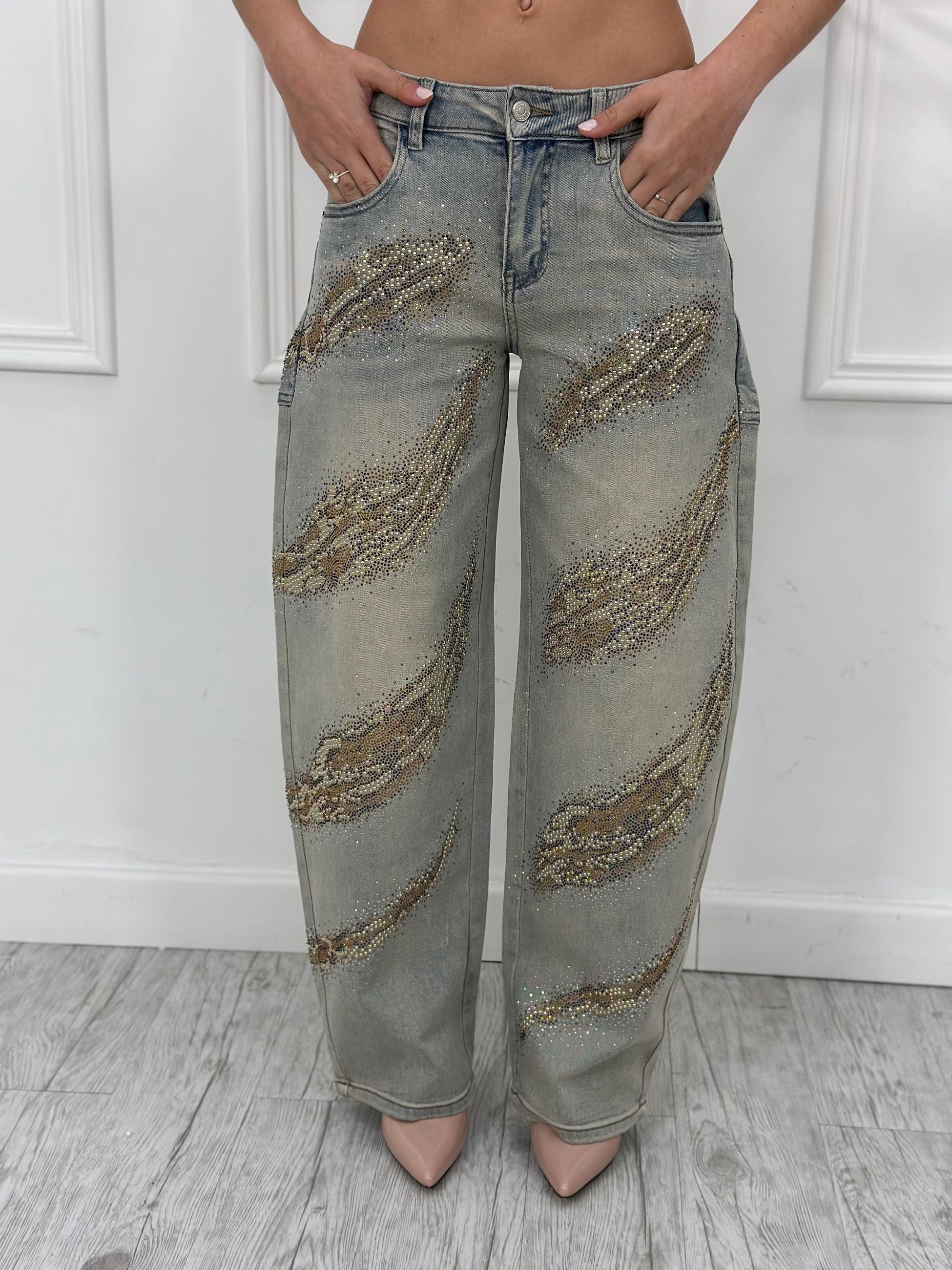 Jeans Balloon Brillantini (elastico)