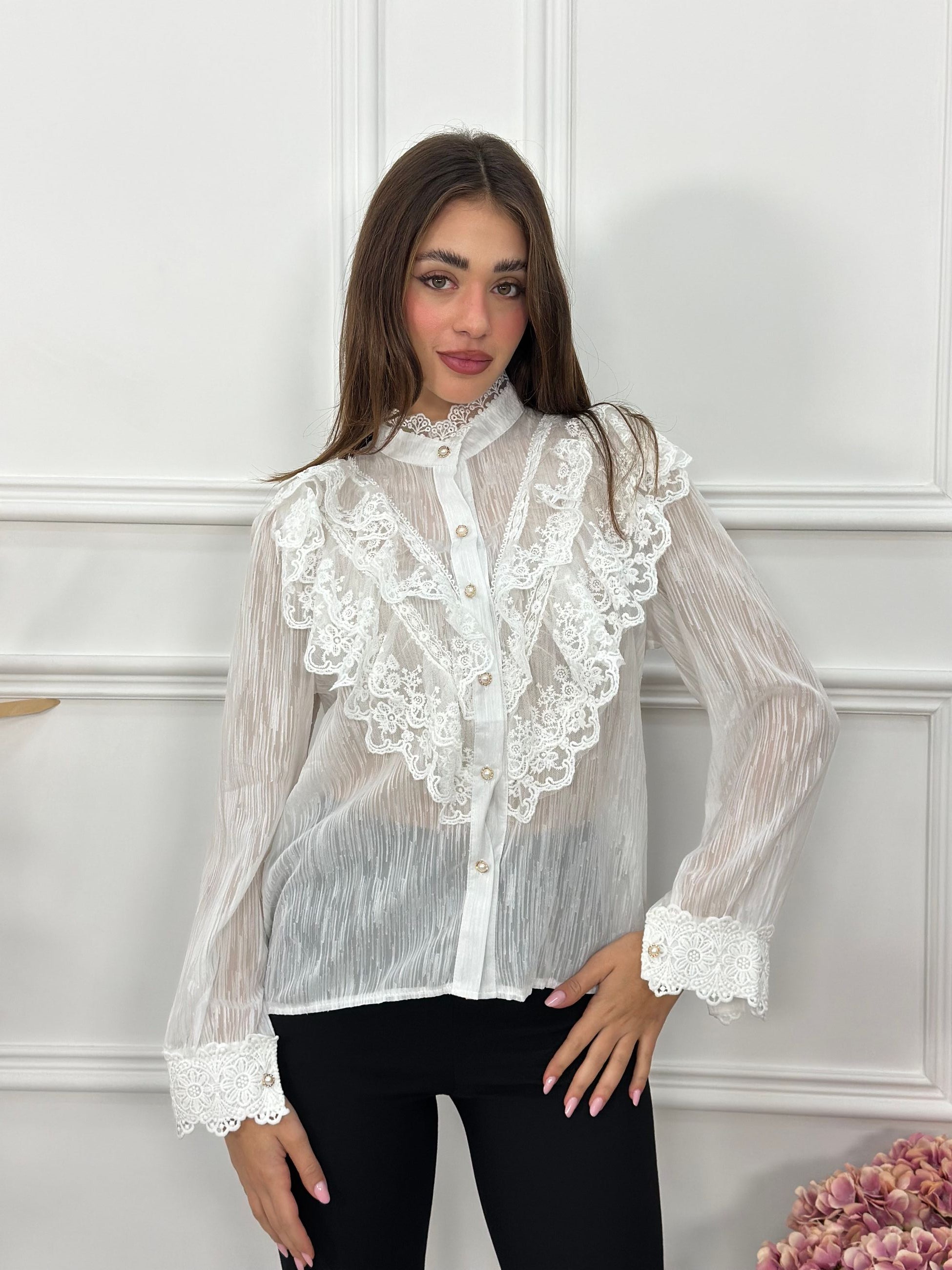 Camicia Rouches EXL1967