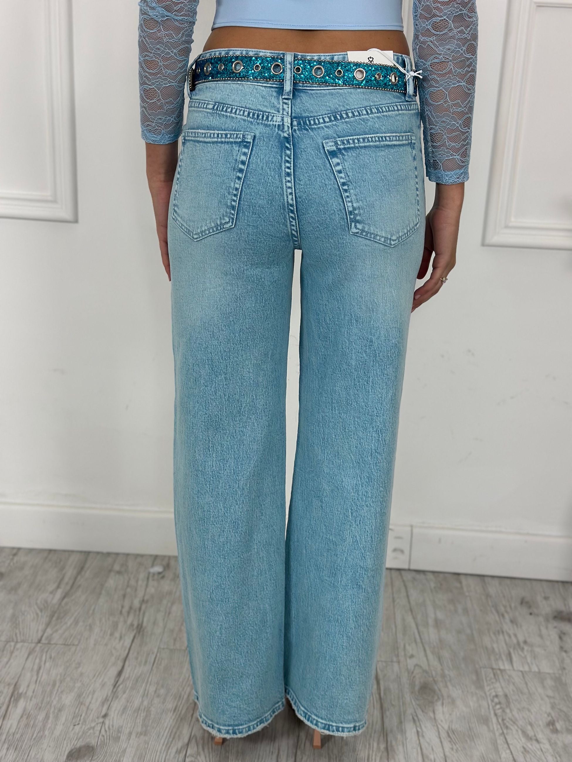 Jeans Palazzo Brillantini H5251 (poco elastico)