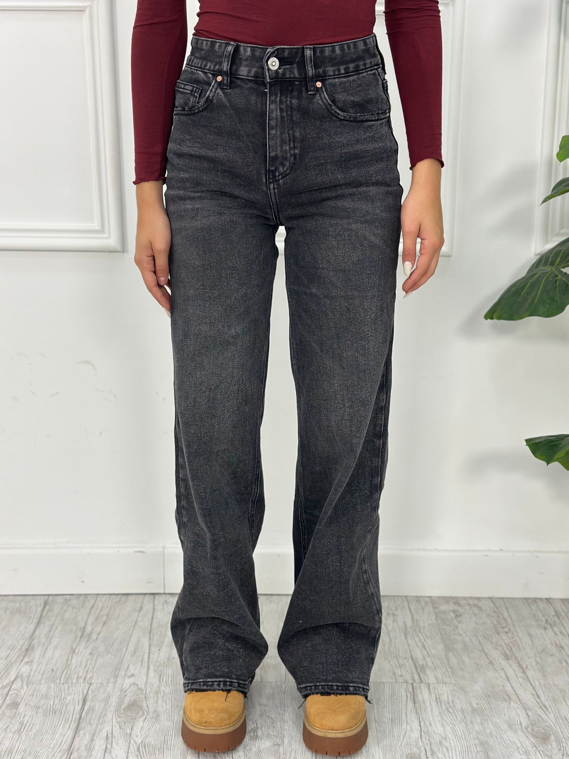 Jeans palazzo elastico H5135