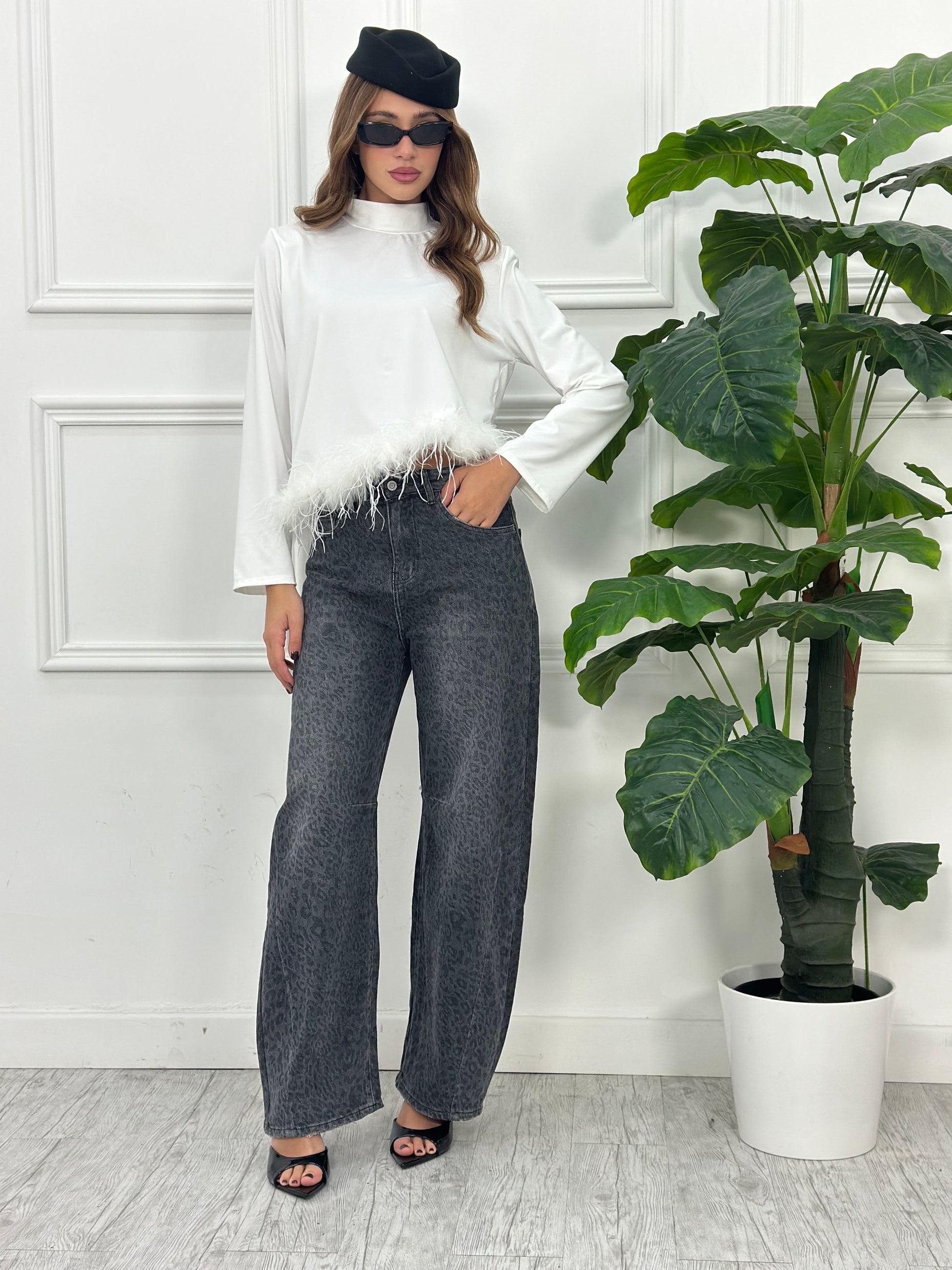 Jeans Balloon Animalier D033 (elastico)