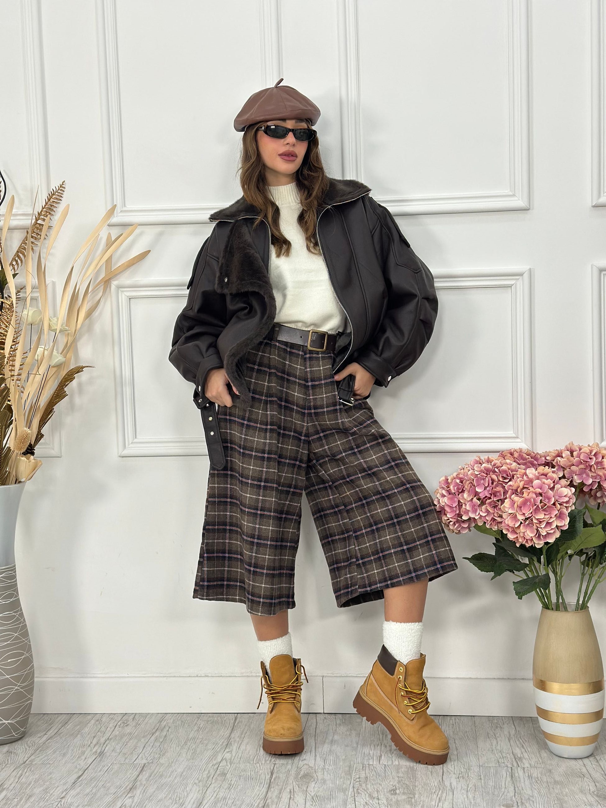 Pantalone Baggy Quadri JUST2670P