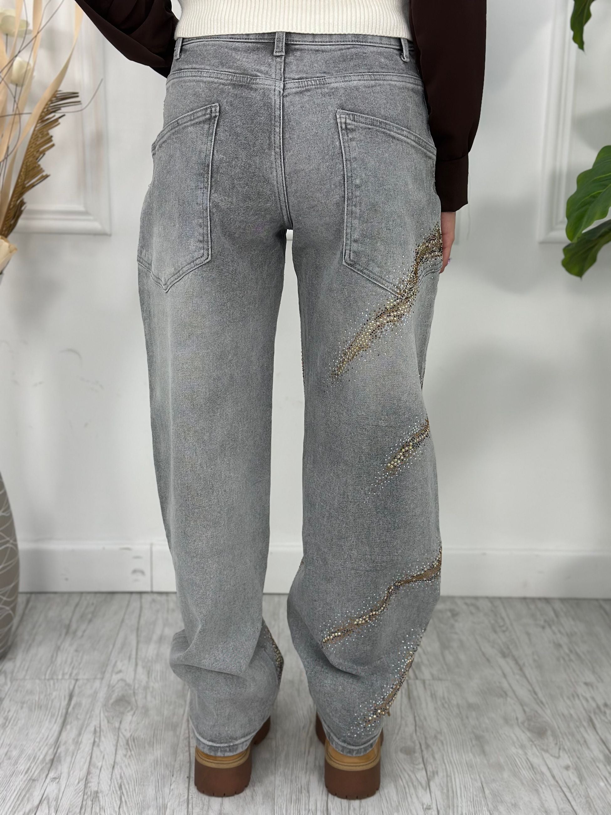 Jeans Balloon Brillantini YD8217G (elastico)