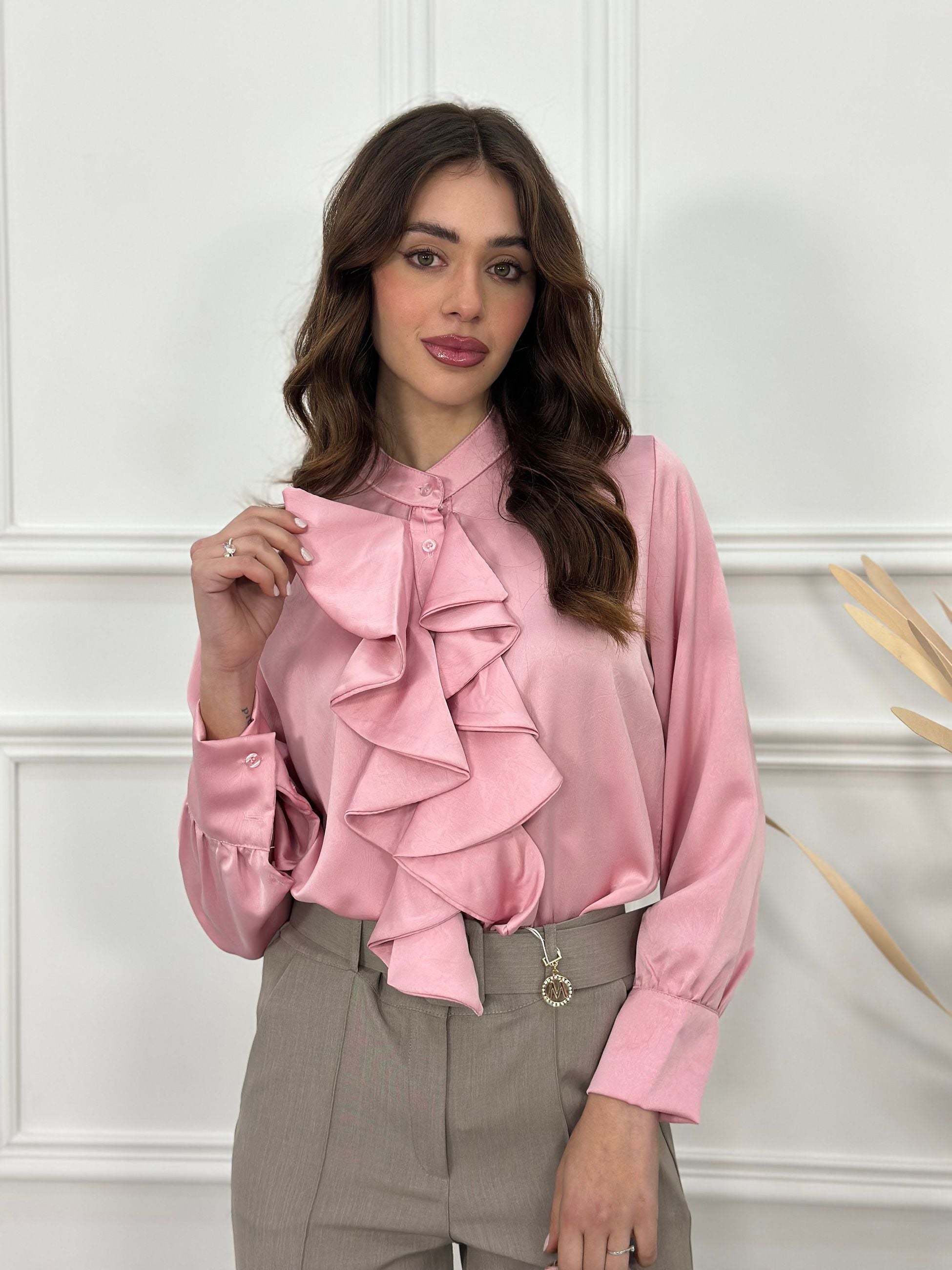 Camicia Rouches SCA36509